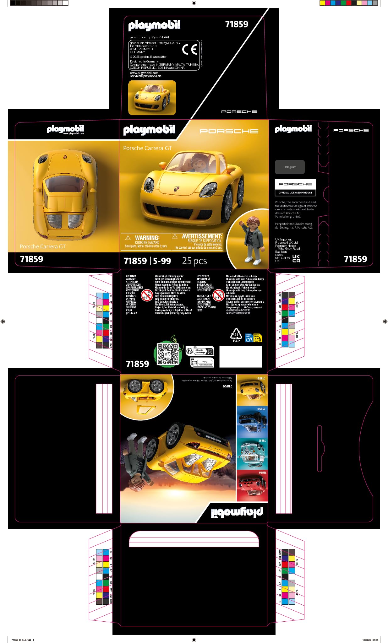 Playmobil Auto Porsche Carrera GT Modellino Auto con Figure