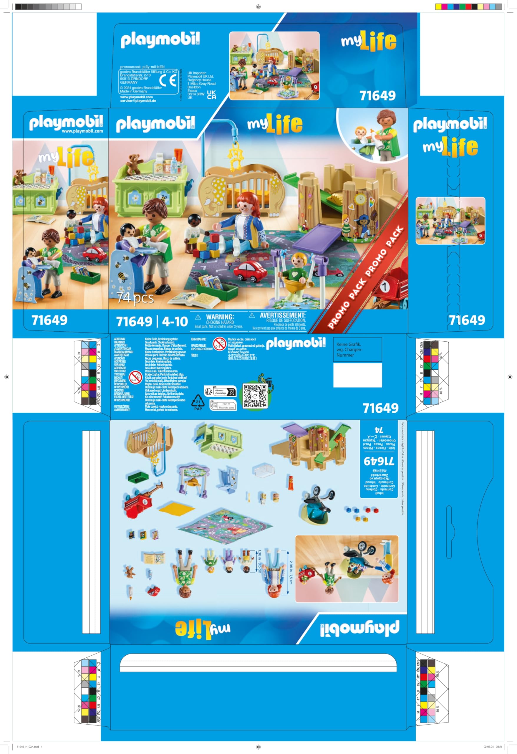 Playmobil My Life 71649 area giochi asilo 74 pezzi