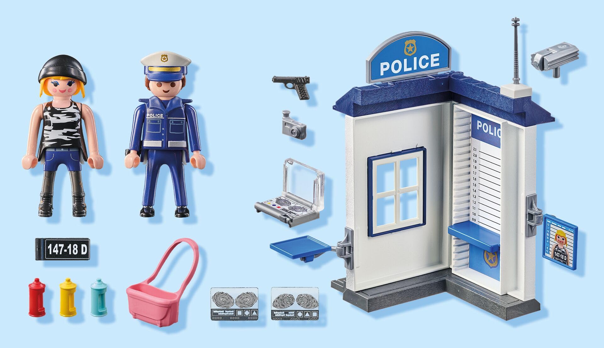 PLAYMOBIL Heroes 71733 playset interrogatorio polizia 4 anni