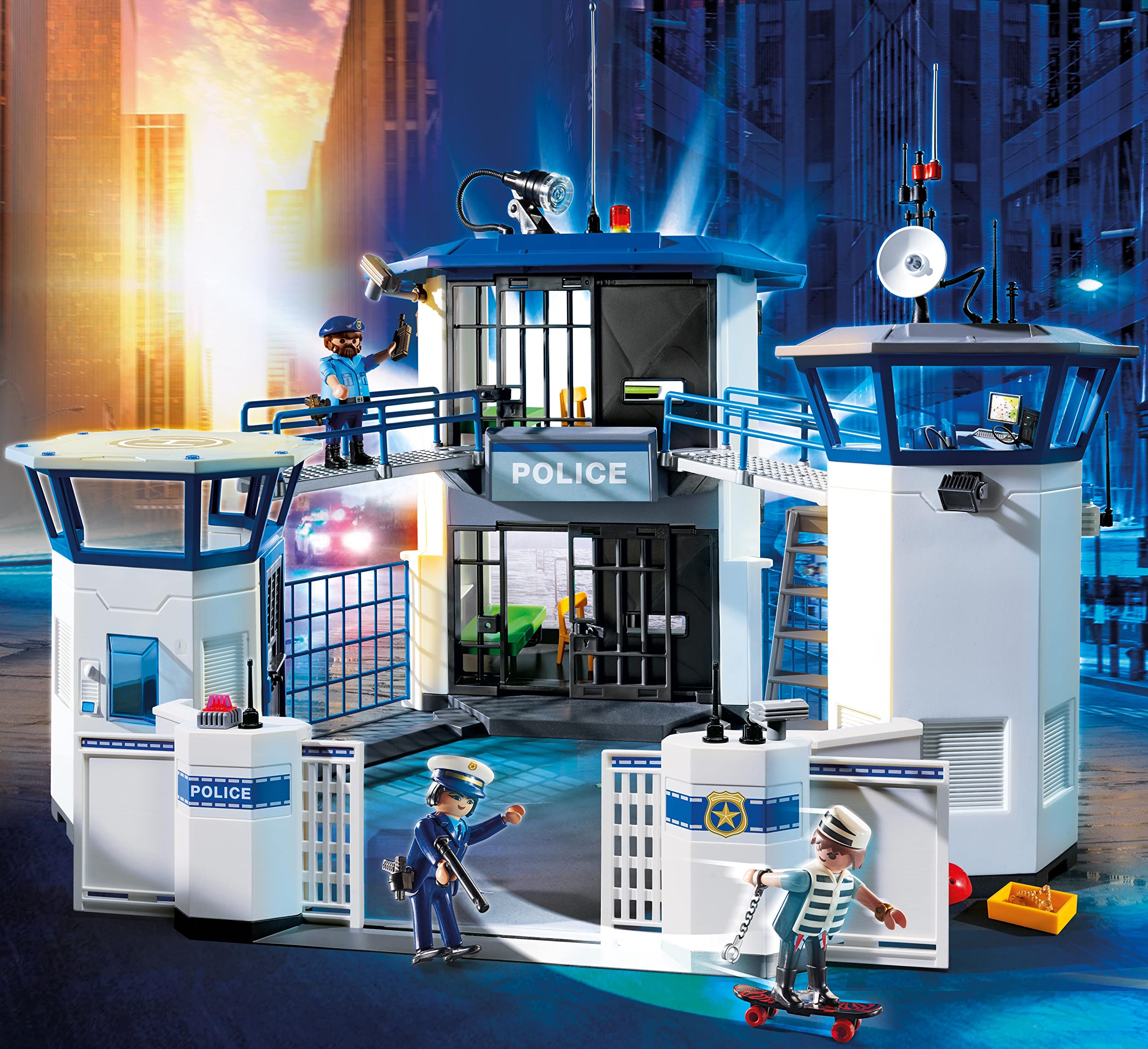 PLAYMOBIL City Life 6872 Centrale Polizia Playset con Prigione