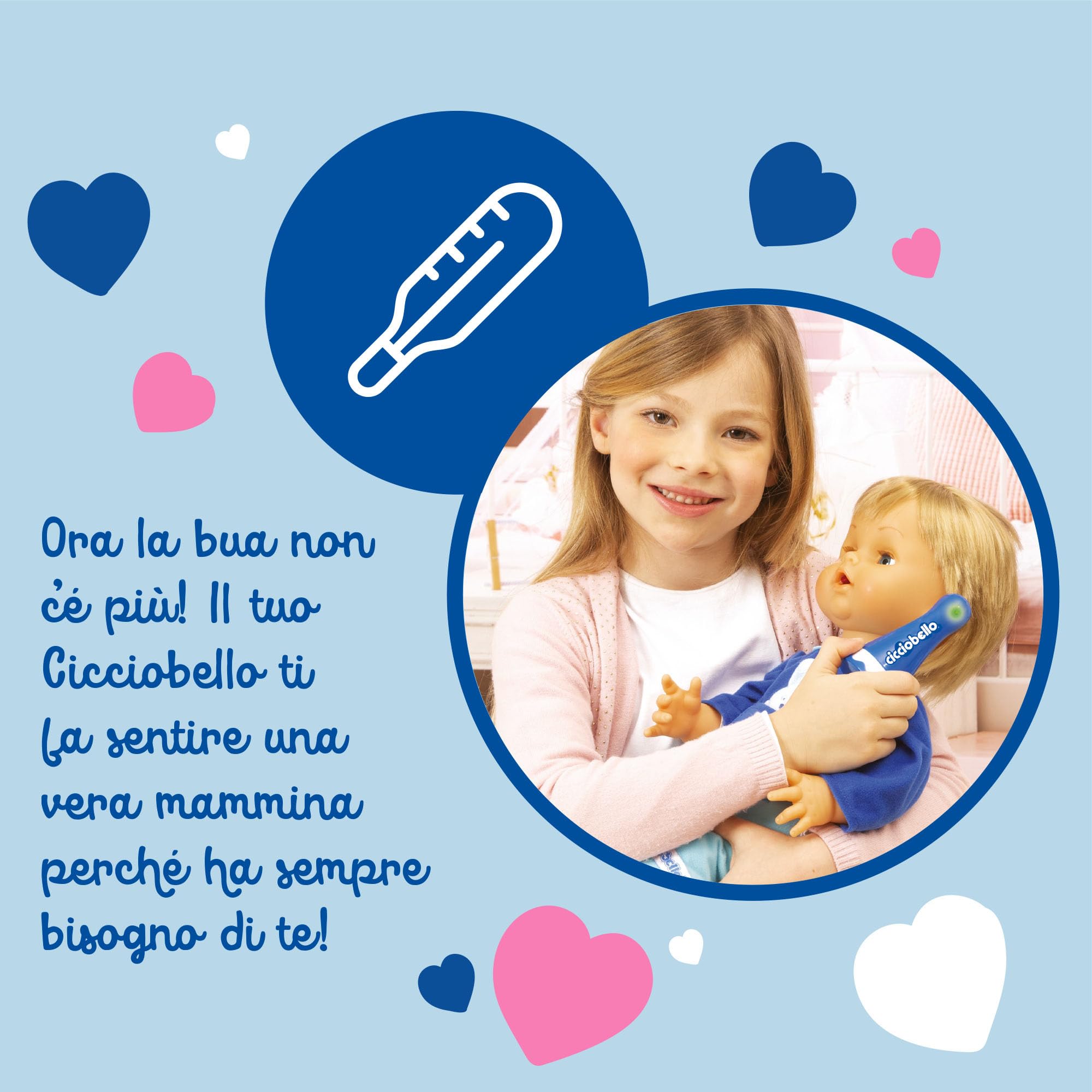 Cicciobello Classic Bua bambola interattiva con accessori