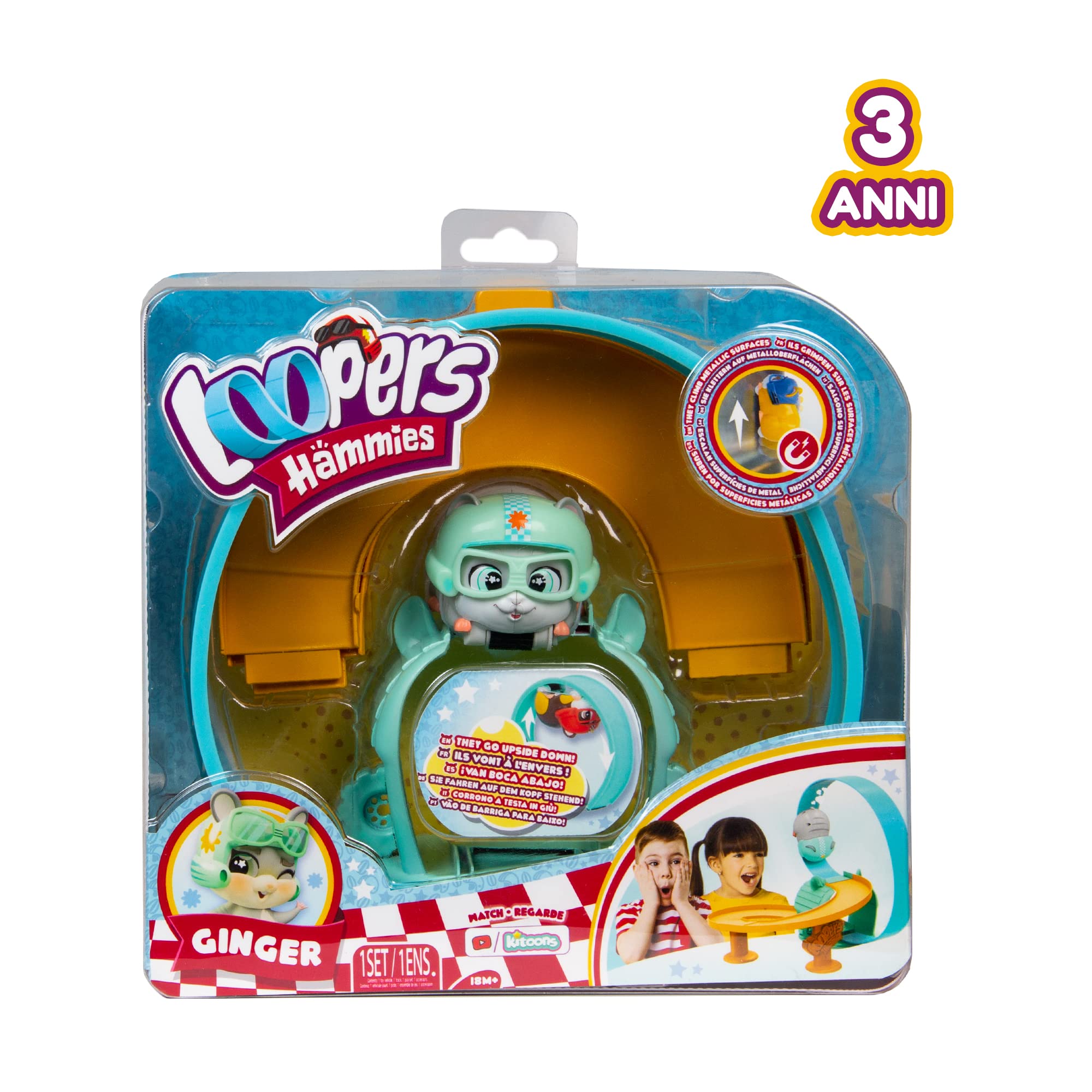 Imc Toys Loopers Hammies Ginger criceto interattivo pista