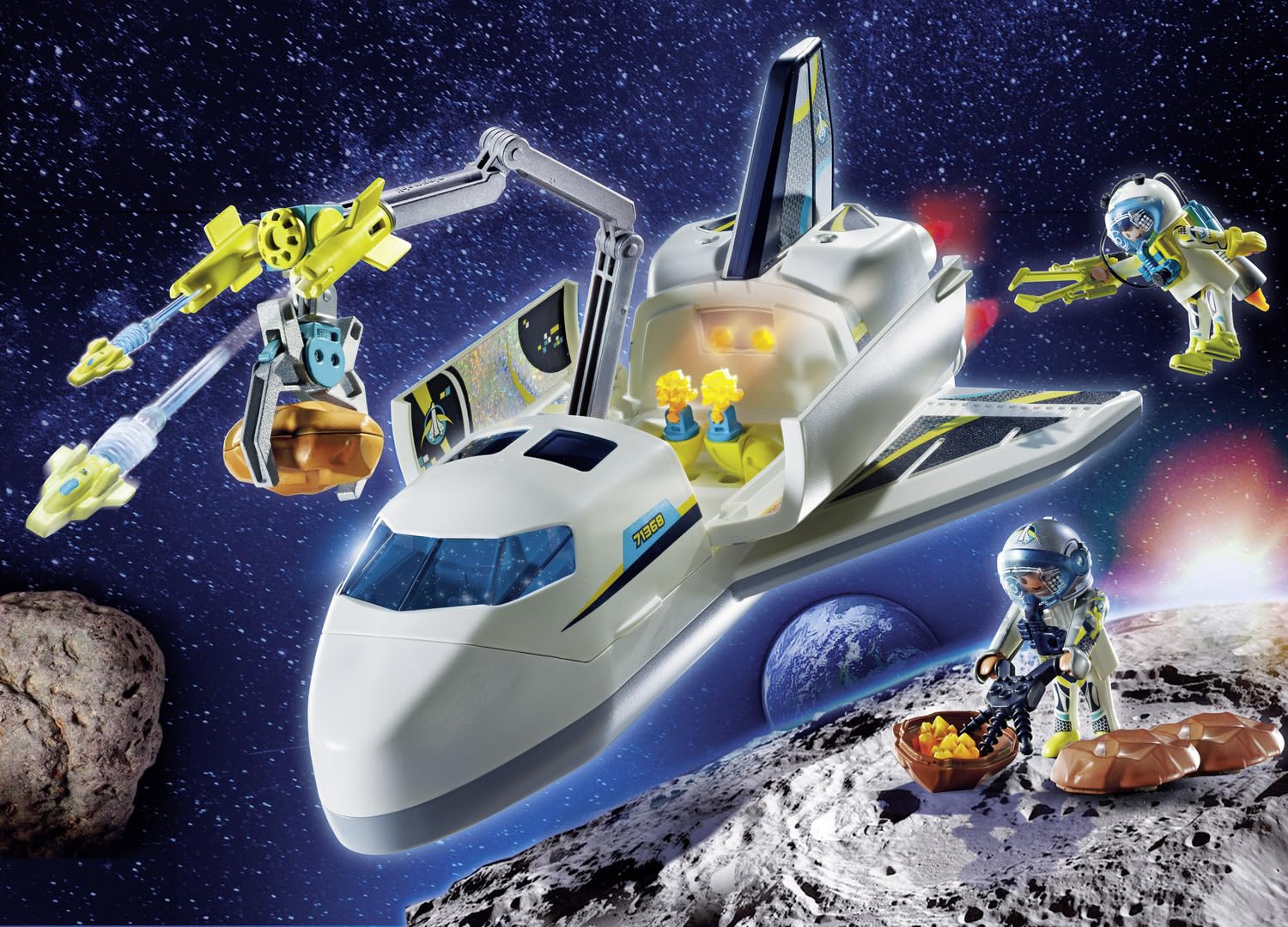 PLAYMOBIL Space 71368 Shuttle Spaziale Giocattolo 72 Pezzi