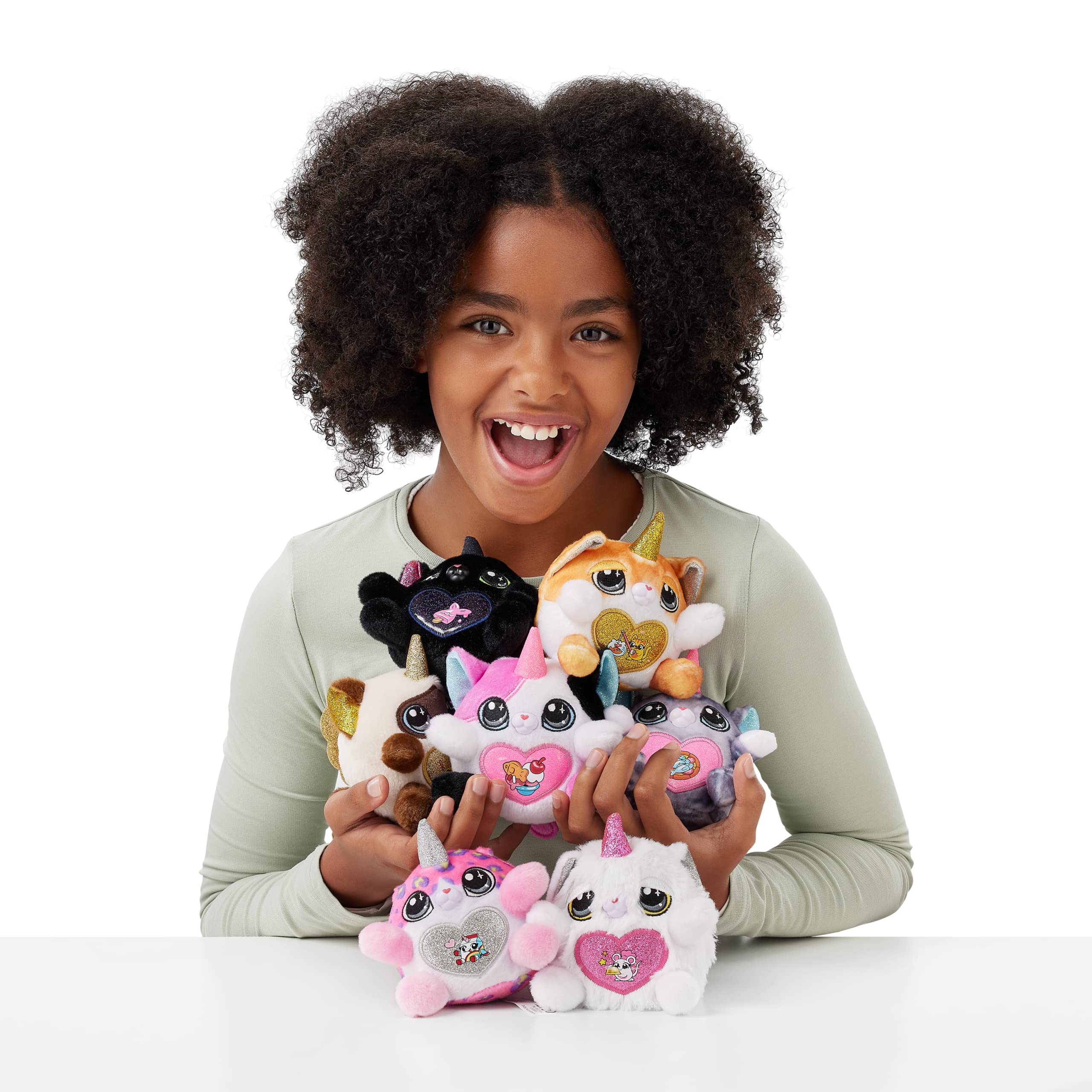 Rainbocorns Kittycorn Surprise Peluche Gatto Cincillà Bolle
