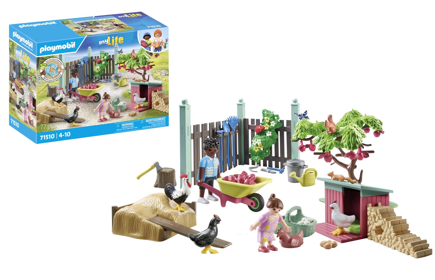 PLAYMOBIL myLife 71510 Allevamento Polli Giocattolo 77 Pezzi