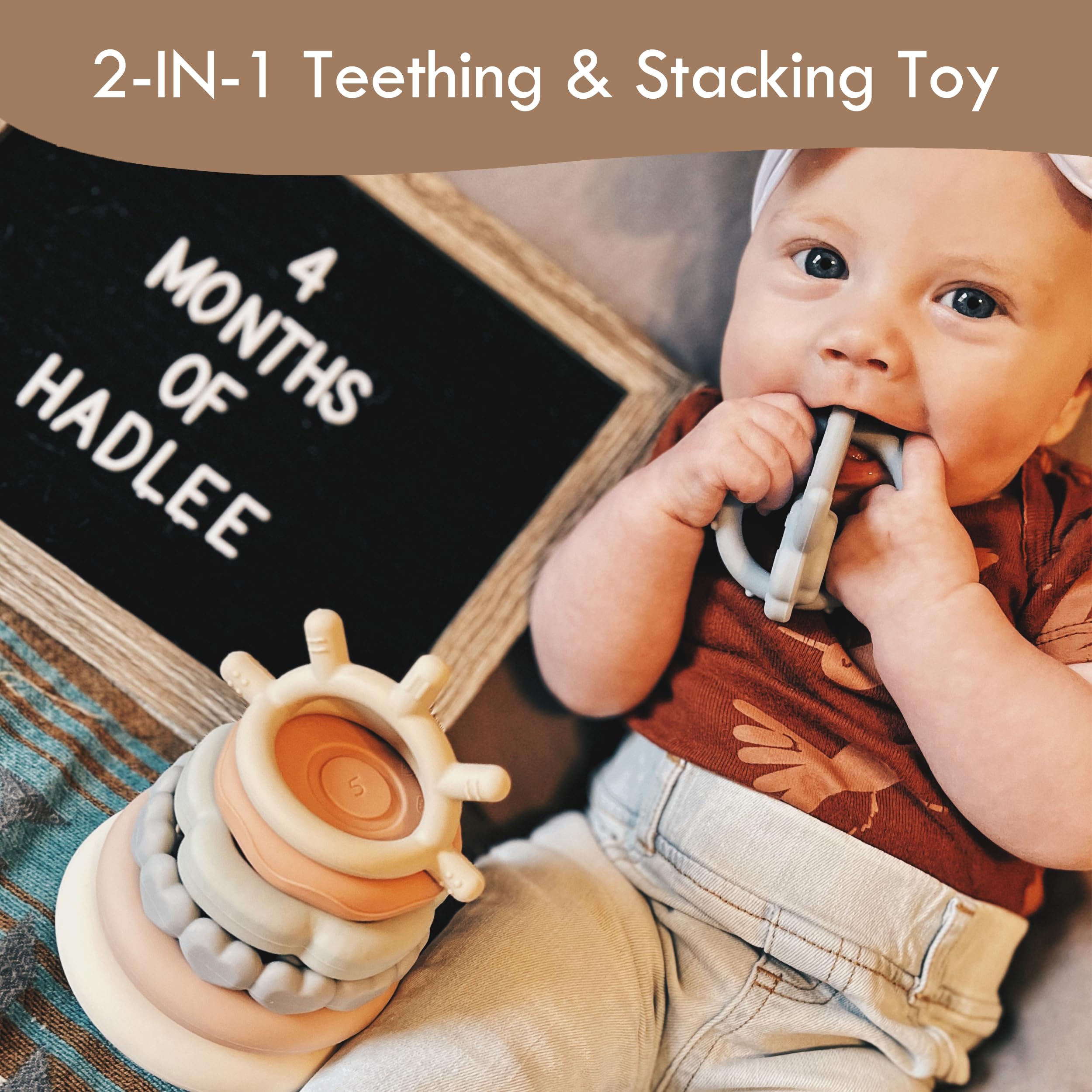 Imc Toys Moonkie Torre Impilabile Silicone 7 Pezzi Neonato