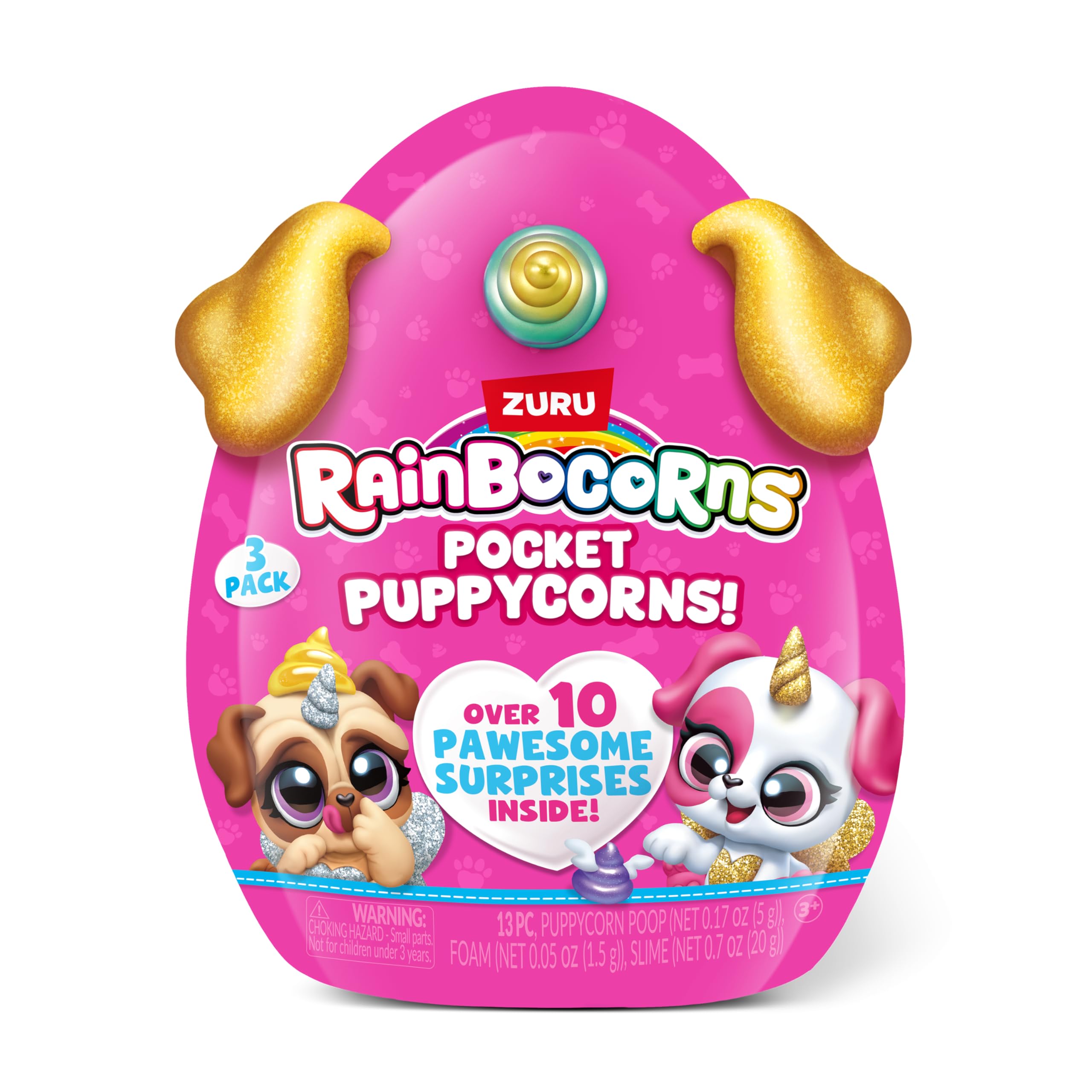 Rainbocorns Pocket Puppycorns cuccioli sorpresa confezione 3