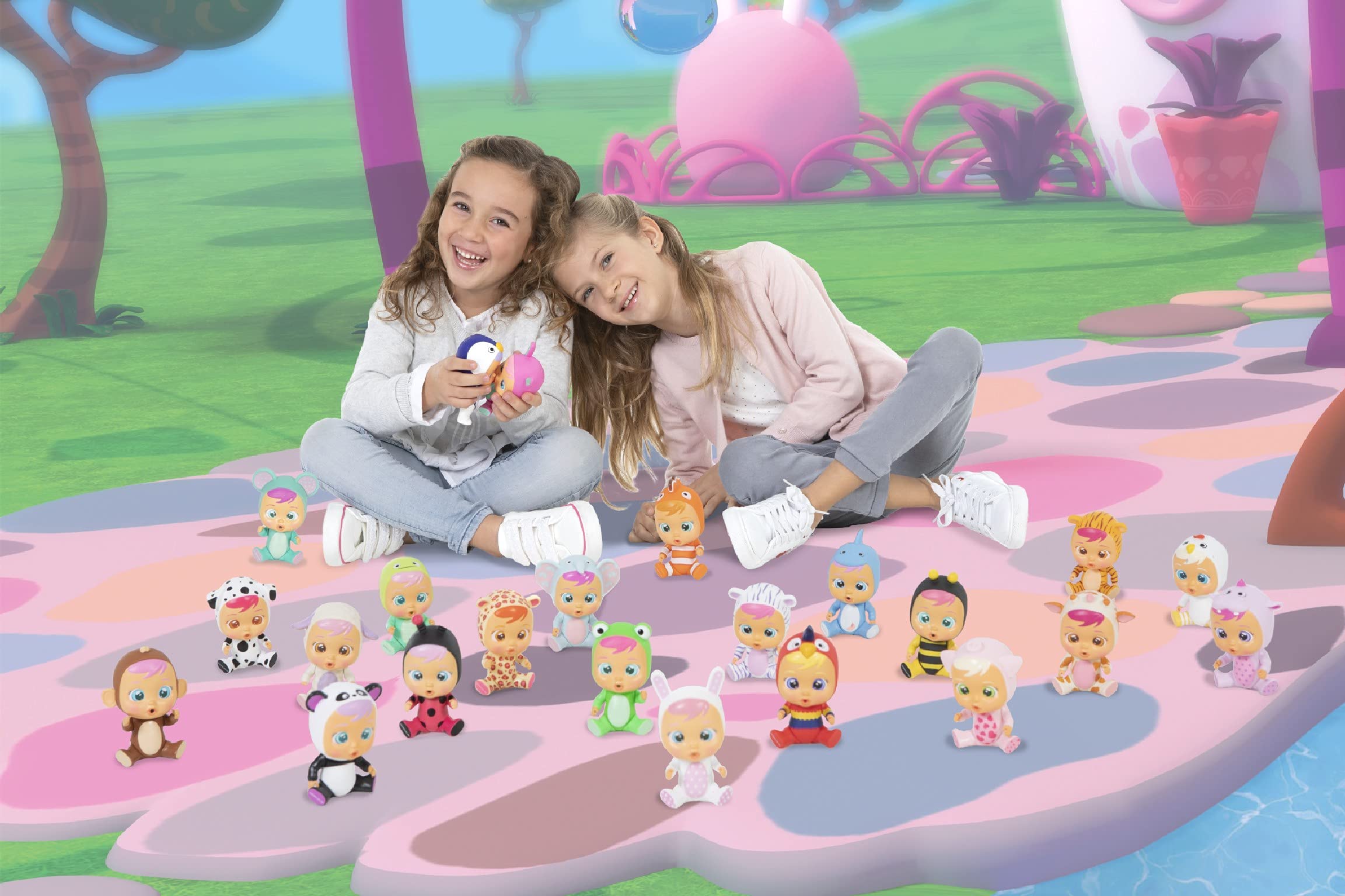 Cry Babies Magic Tears casetta biberon mini bambola 6 accessori
