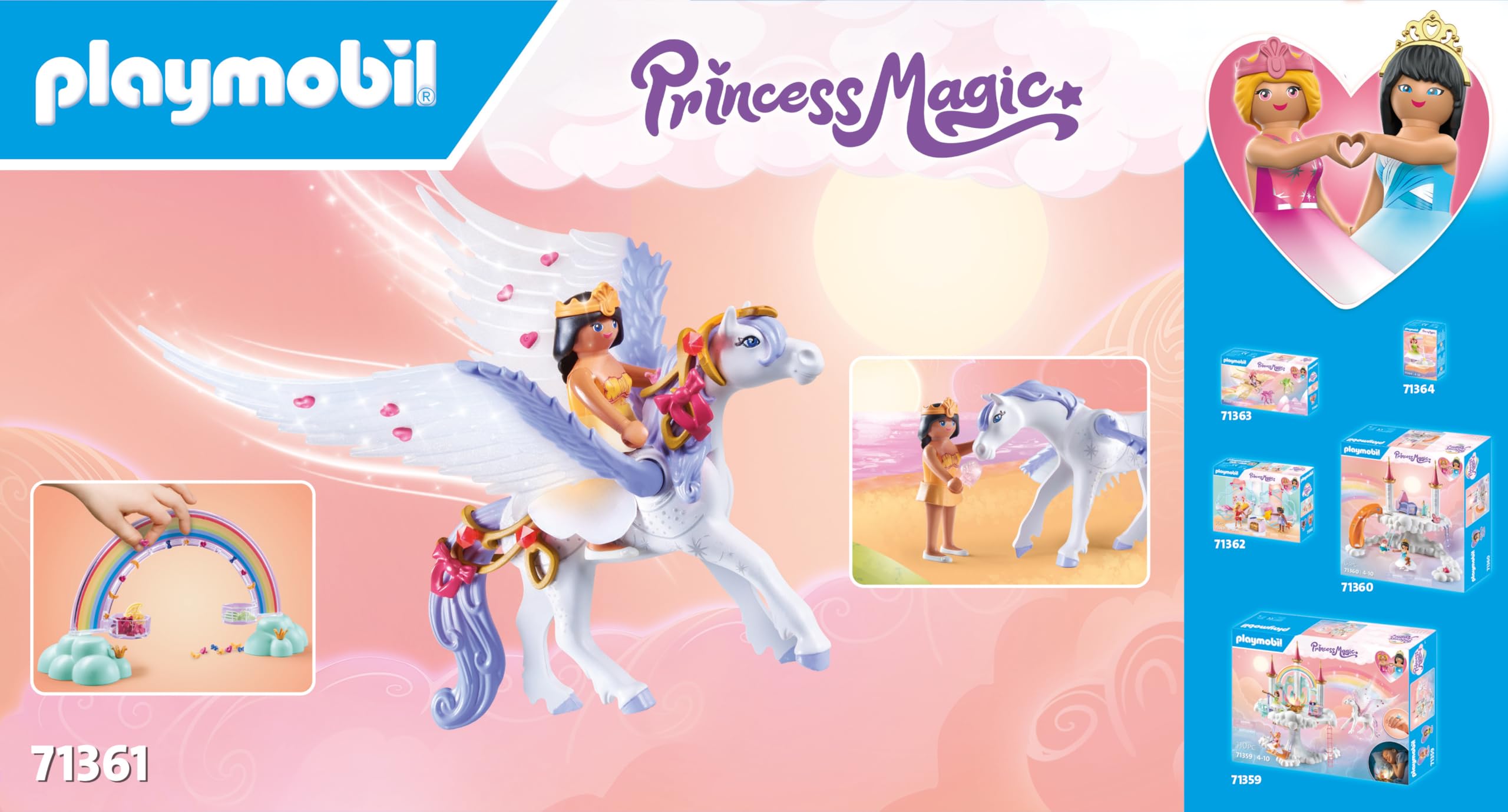 Playmobil Princess Magic 71361 Pegaso arcobaleno principessa