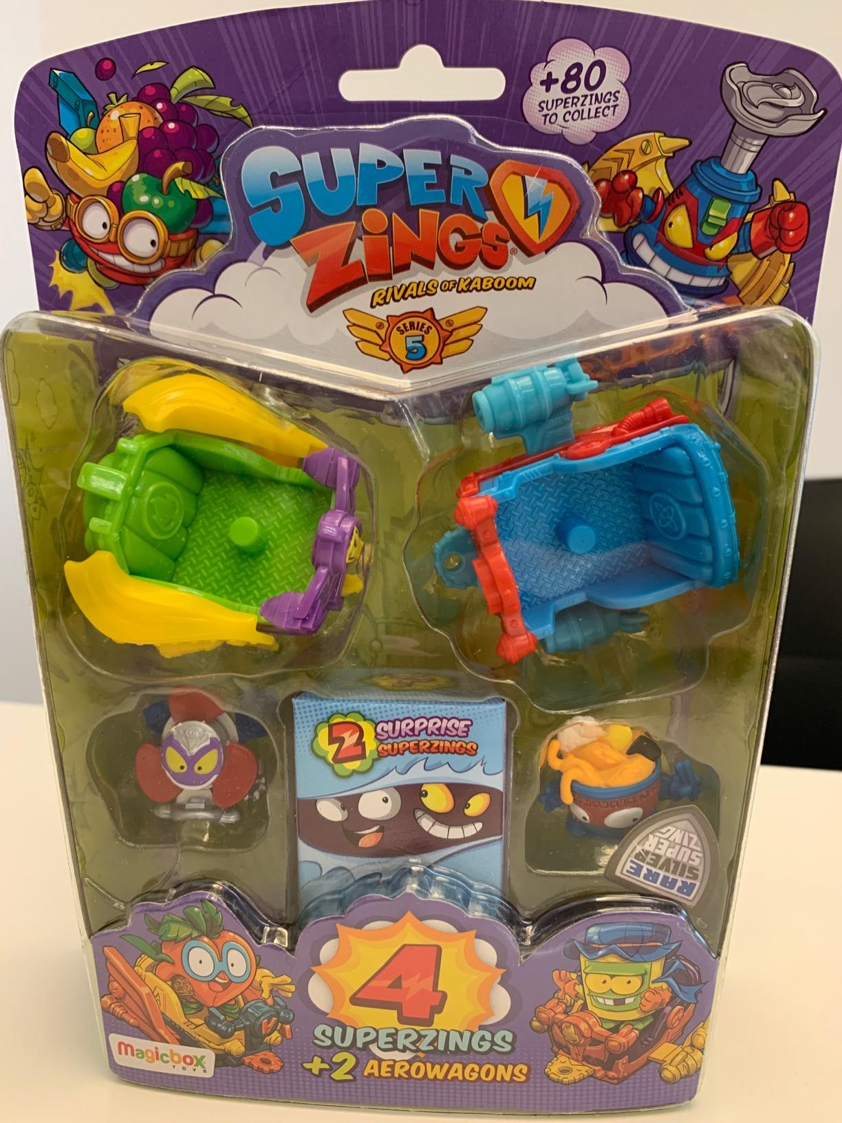 SuperThings Serie 5 Aerowagon Blister 4 Figure Giocattolo