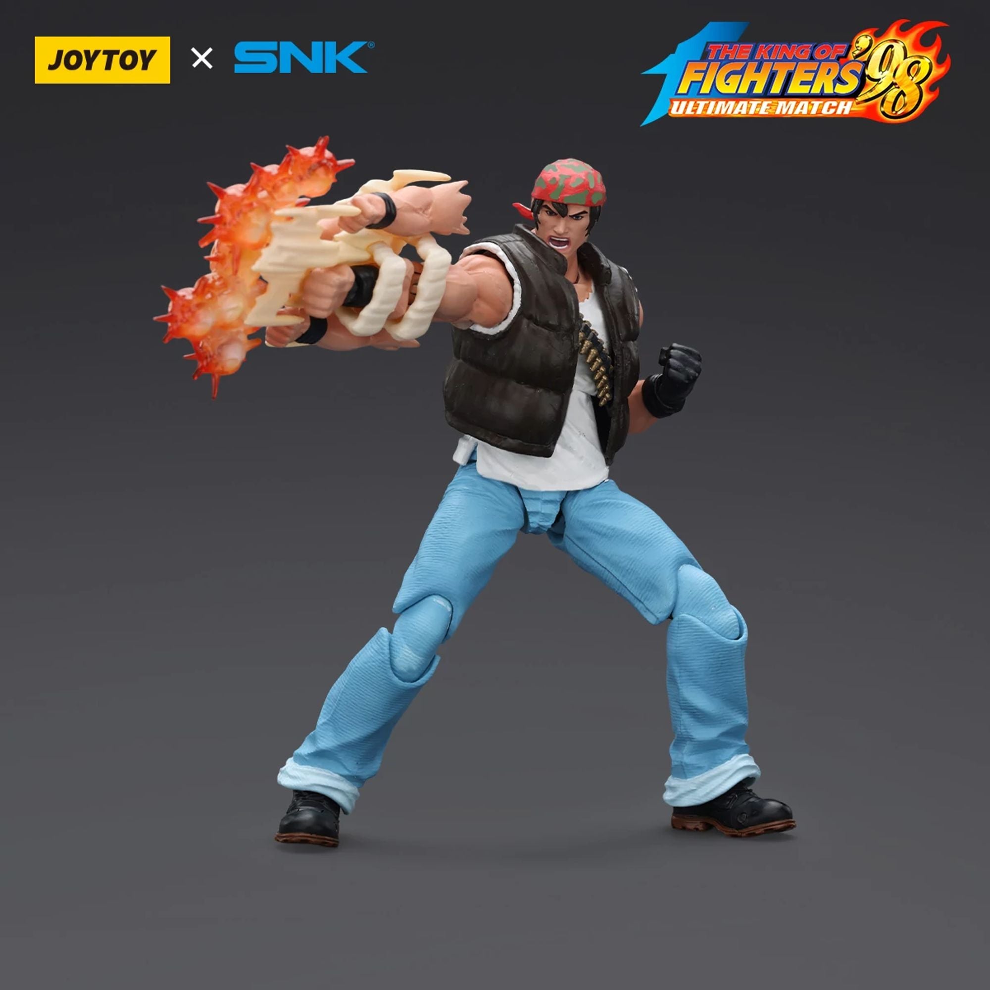 JoyToy SNK KOF 98UM Ralf Jones action figure 1/18 Ikari Warriors