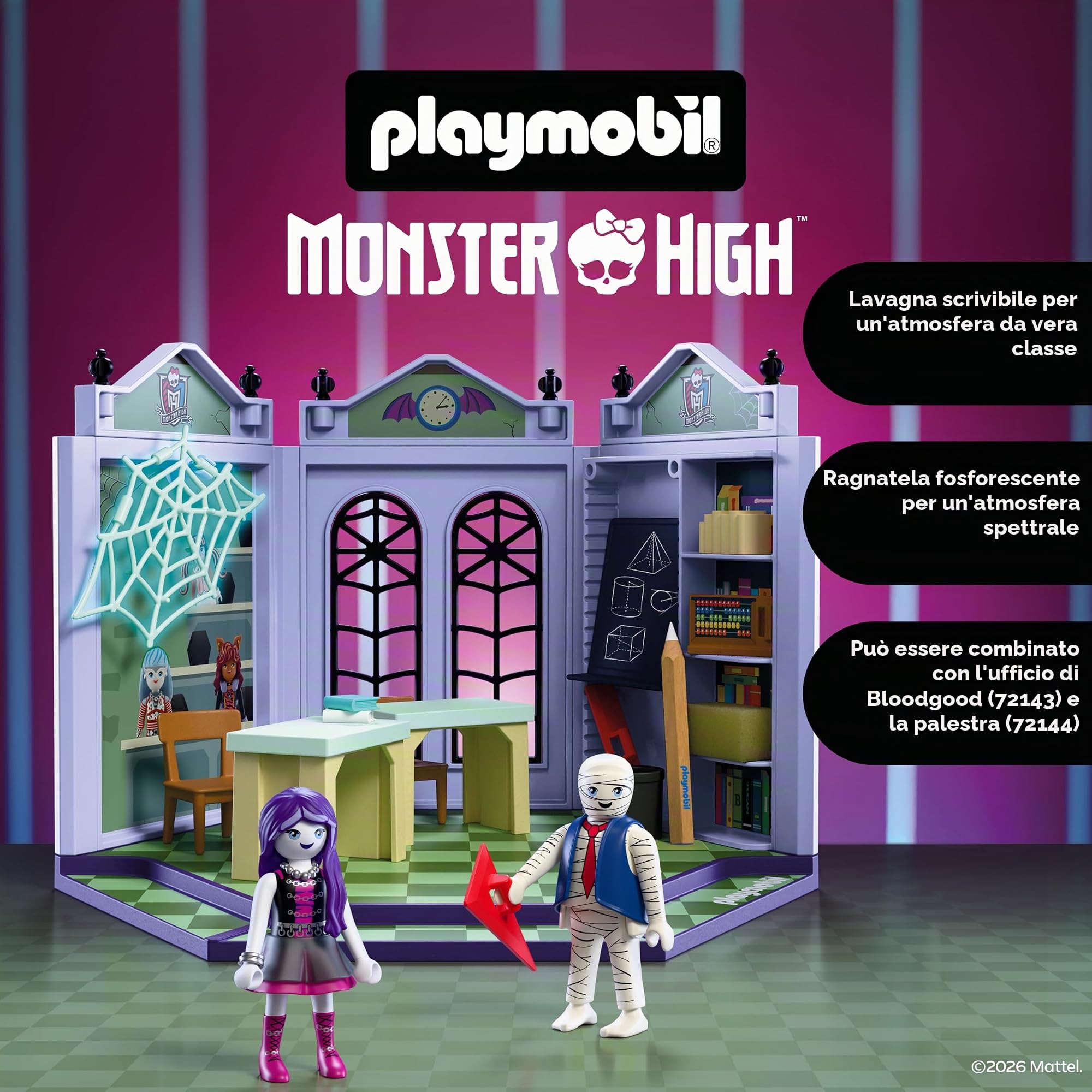Playmobil Monster High 72145 aula scolastica Spectra