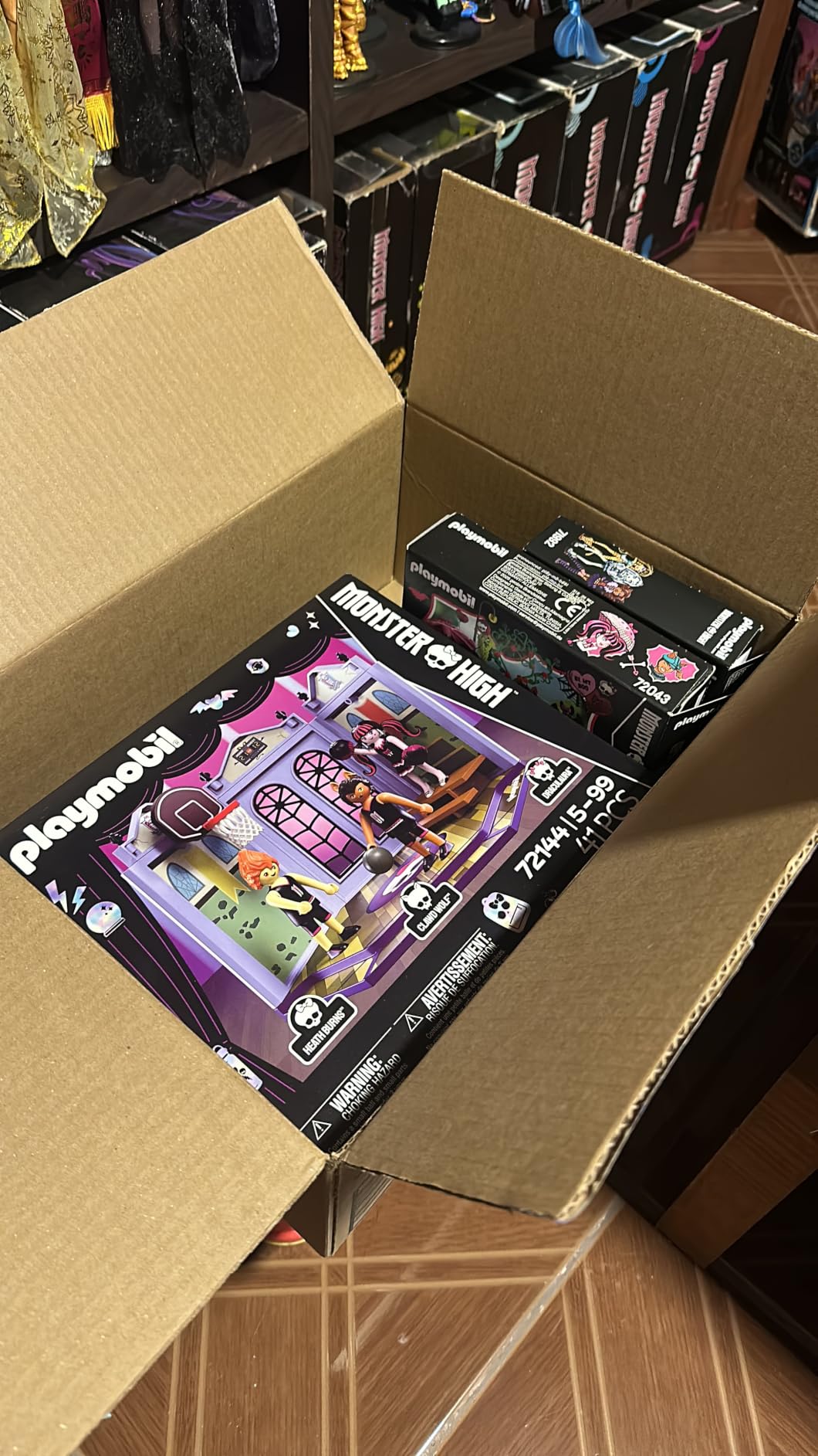 Playmobil Monster High 72144 Palestra con basket e Draculaura