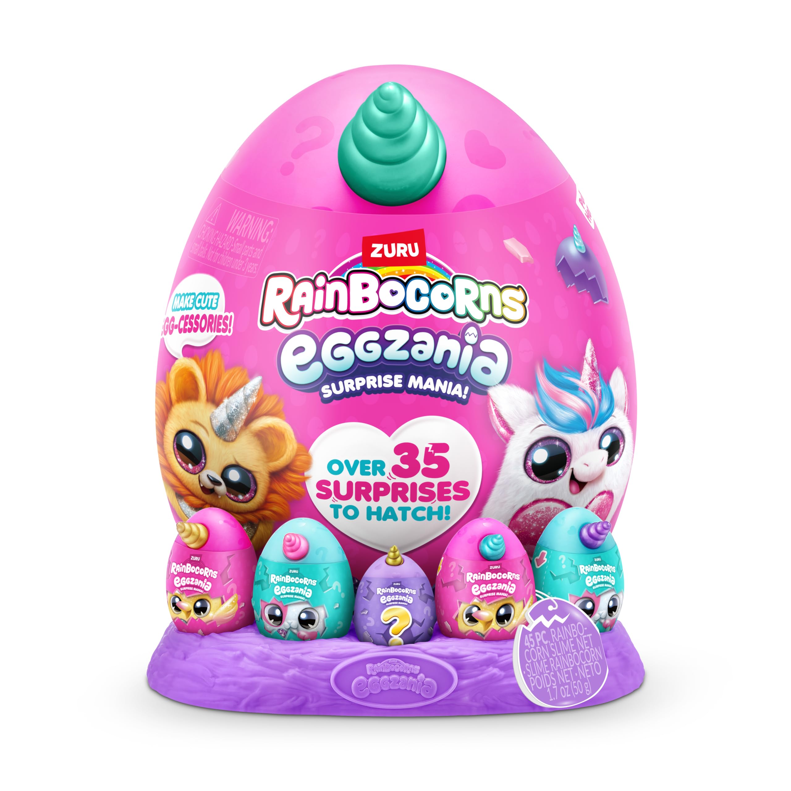 Rainbocorns Eggzania peluche elefante Peanuts 28 cm 20 sorprese