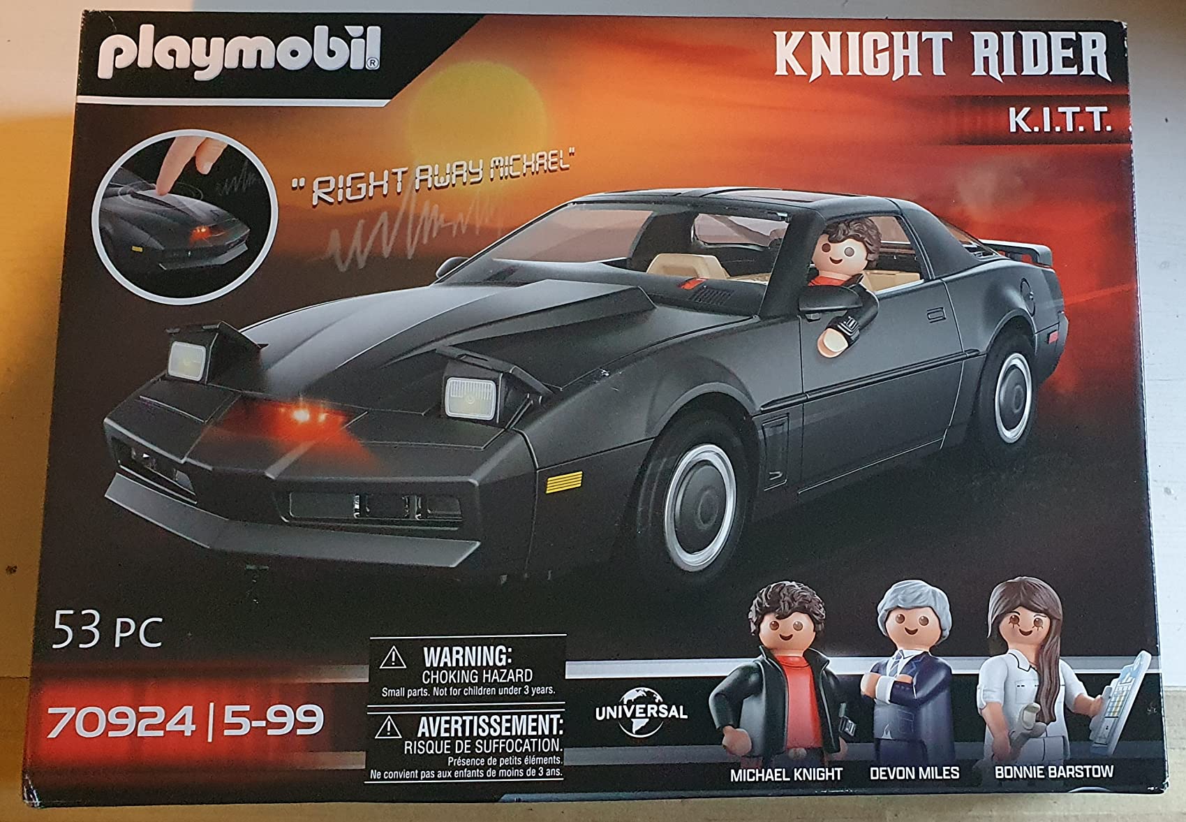 PLAYMOBIL Knight Rider 70924 K.I.T.T. auto luci e suoni