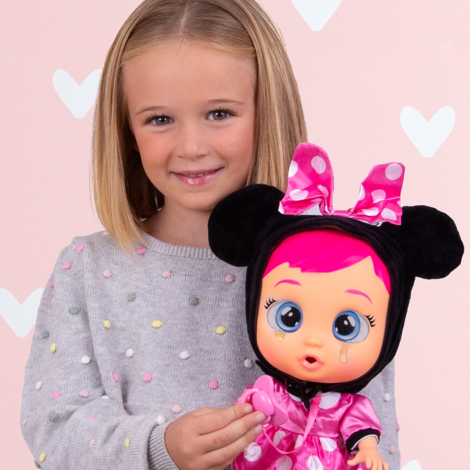 IMC Toys Cry Babies Disney Minnie Bambola 30 cm Lacrime Vere