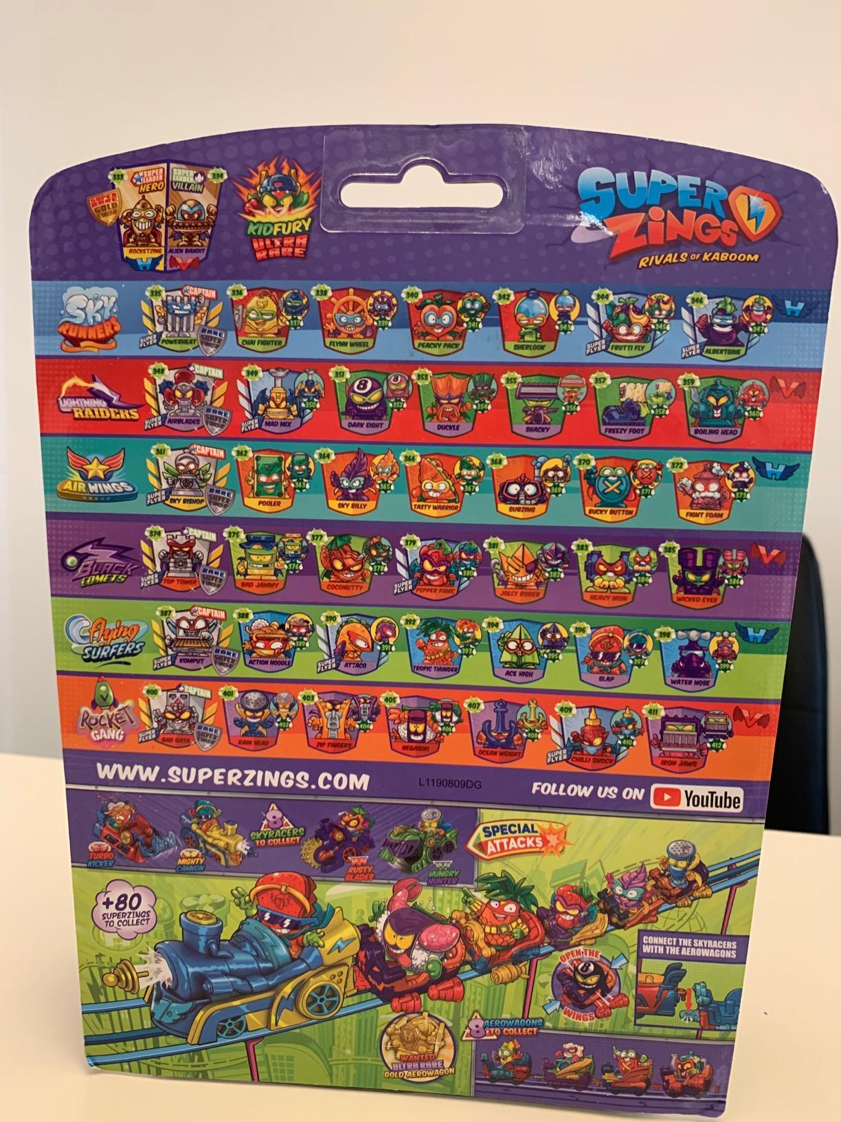 SuperThings Serie 5 Aerowagon Blister 4 Figure Giocattolo
