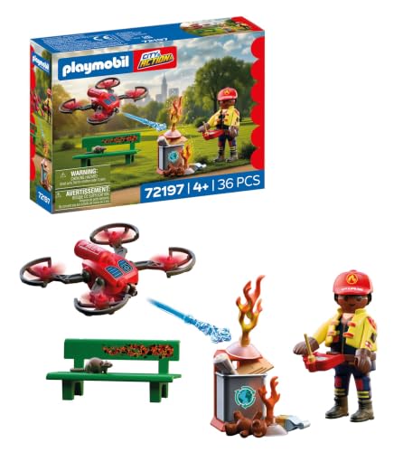 PLAYMOBIL City Action 72197 Drone Antincendio proiettili