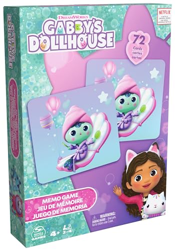 Spin Master Gabby Casa Bambole memory 72 carte gioco 4+ anni