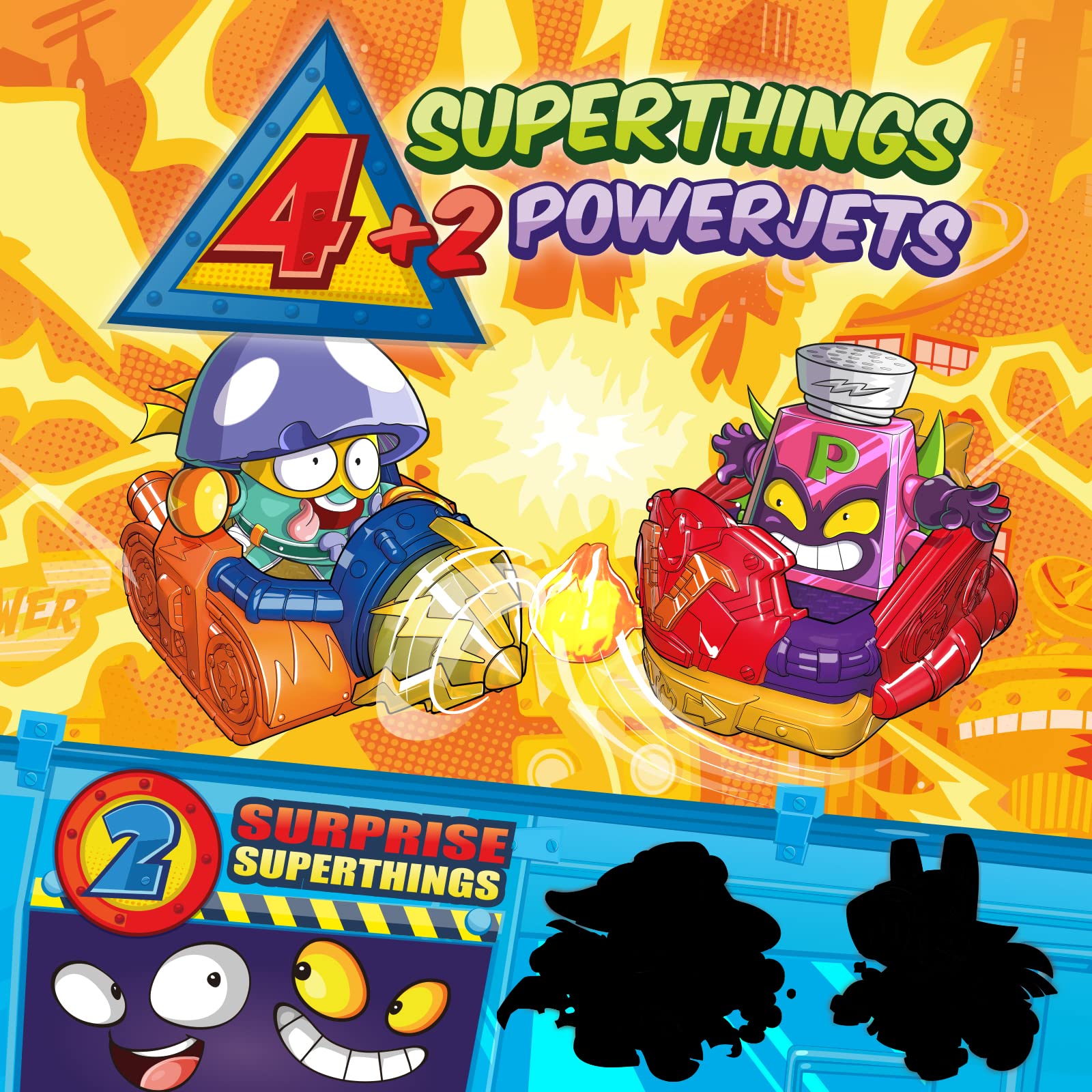 SuperThings Power Machines blister 4 figure e 2 PowerJet argentato
