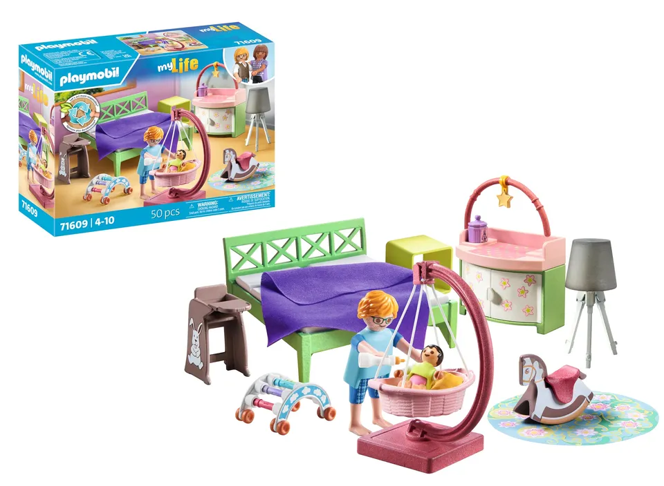 PLAYMOBIL My Life 71609 Cameretta neonato playset 50 pezzi