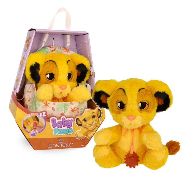 IMC Toys Baby Paws Simba Peluche Interattivo 24 cm con Borsa