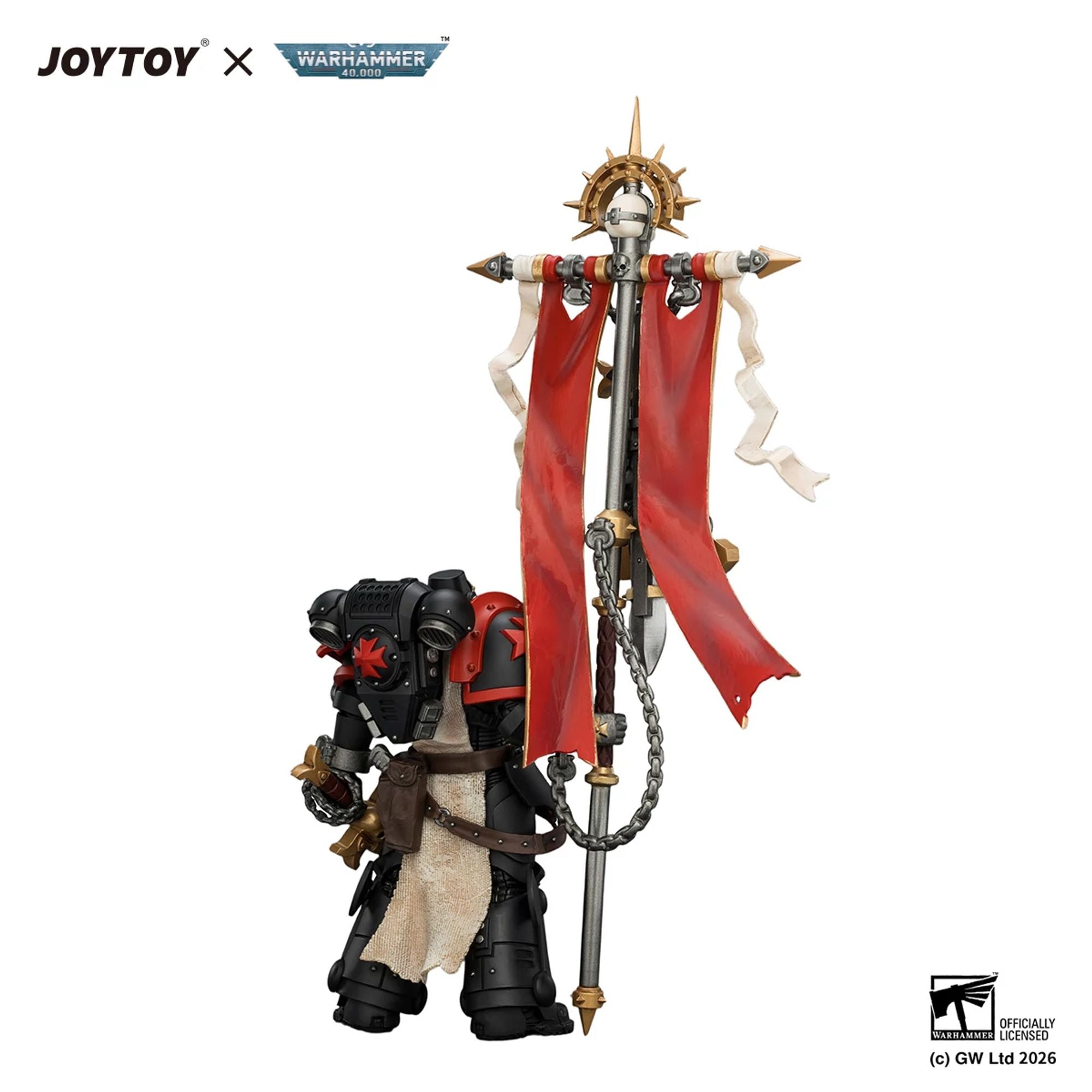 JoyToy Warhammer 40K Black Templars Crusader Ancient action figure spada