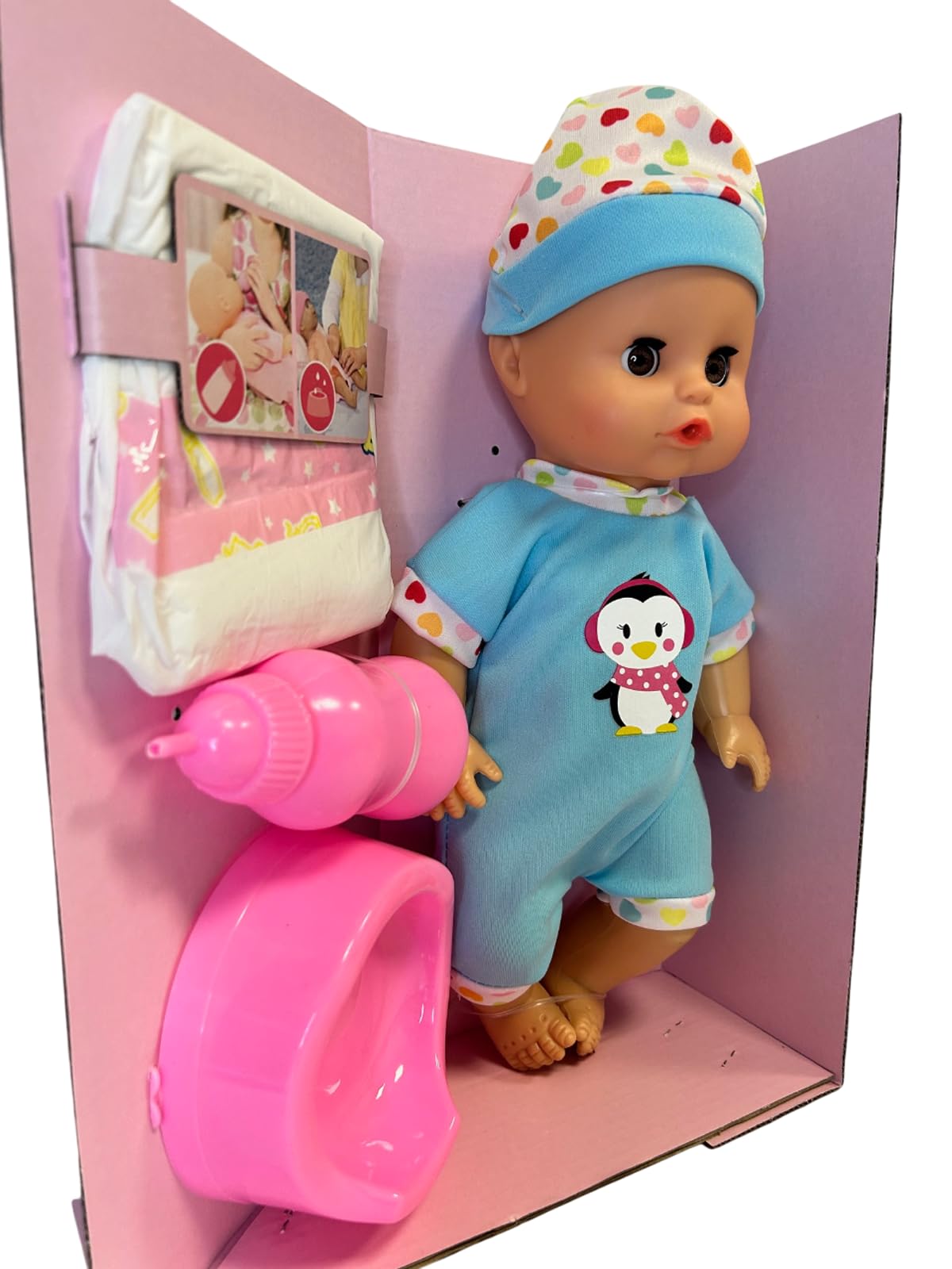 Cicciobello bambolotto 32 cm beve fa pipì con vasino