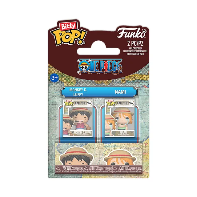 Funko Bitty Pop One Piece Luffy e Nami mini figure 2 pack