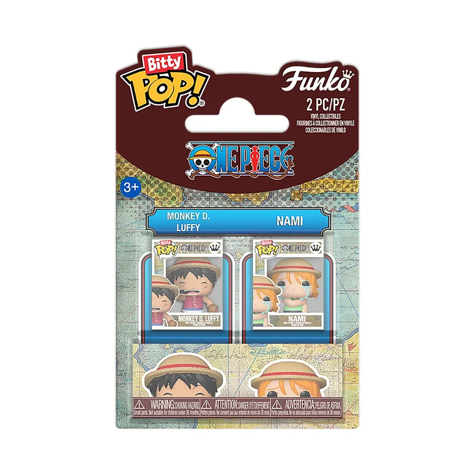 Funko Bitty Pop One Piece Luffy e Nami mini figure 2 pack