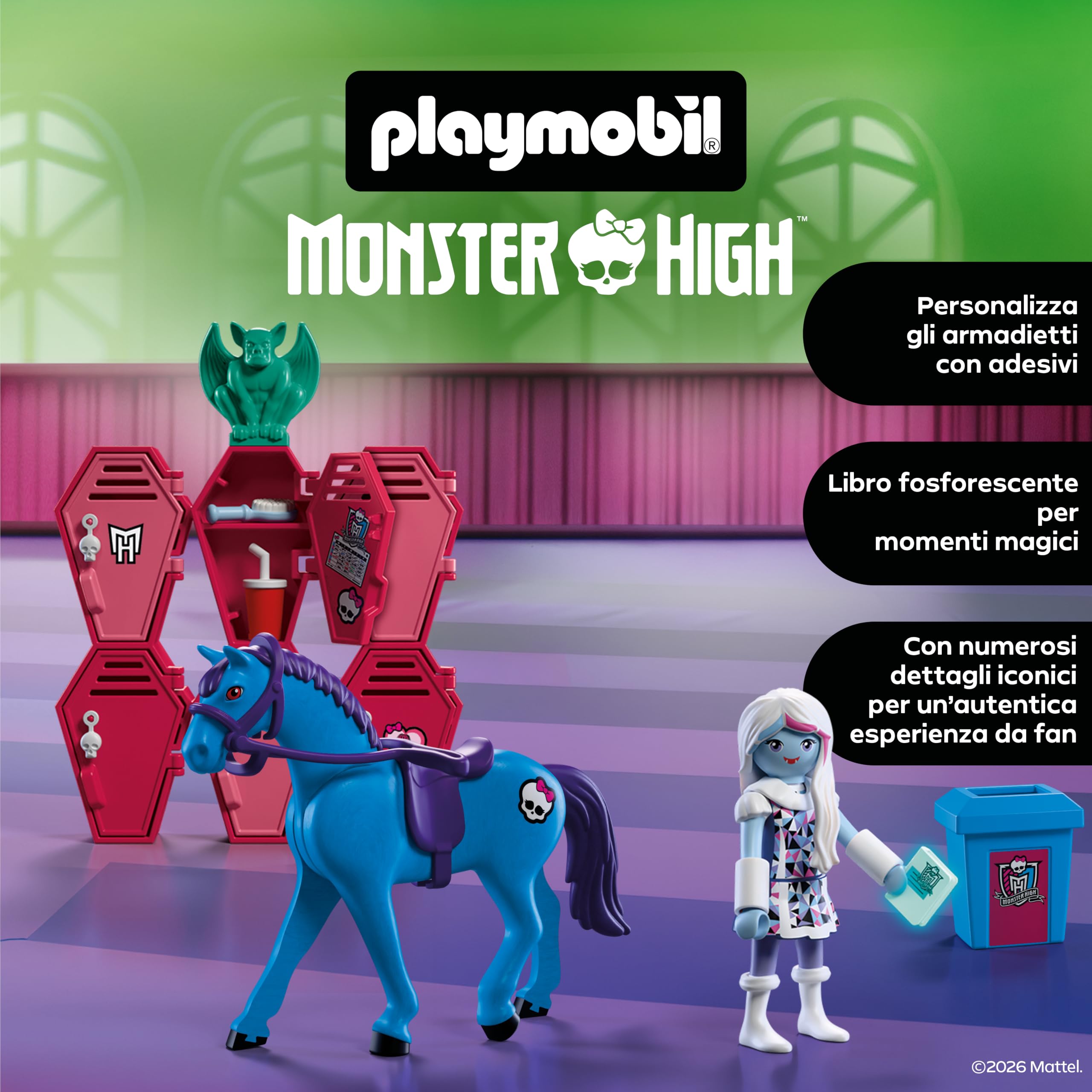 Playmobil Monster High 72146 Abbey armadietti playset Nightmare