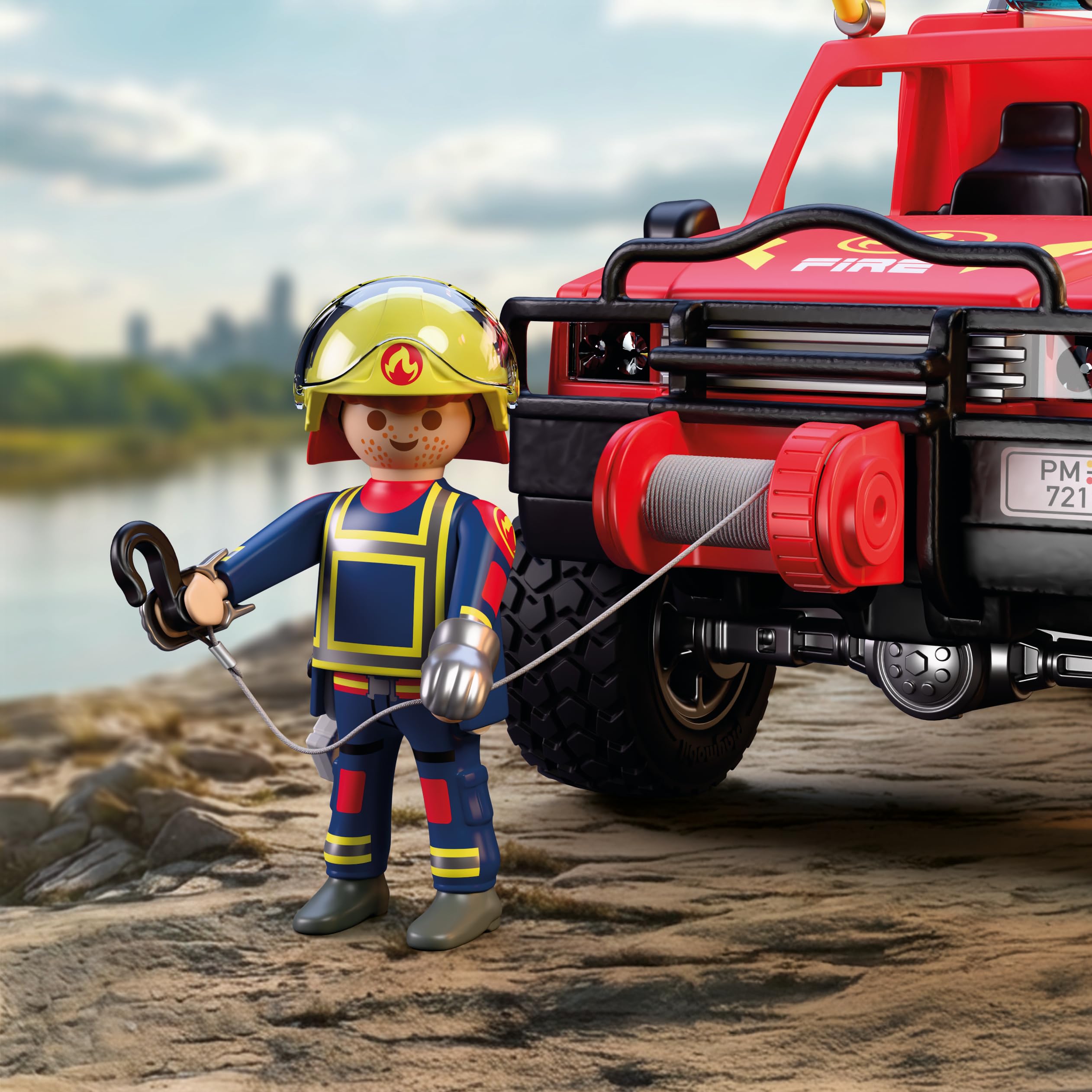 PLAYMOBIL City Action 72194 pick-up pompieri spruzza acqua