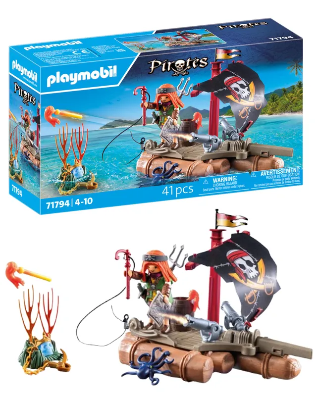 Playmobil Pirates 71794 zattera dei pirati playset con pirata
