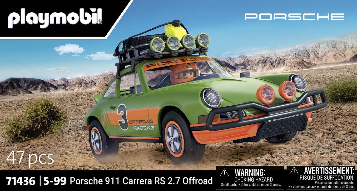 Playmobil Porsche 71436 911 Carrera RS 2.7 Offroad auto 47 pezzi