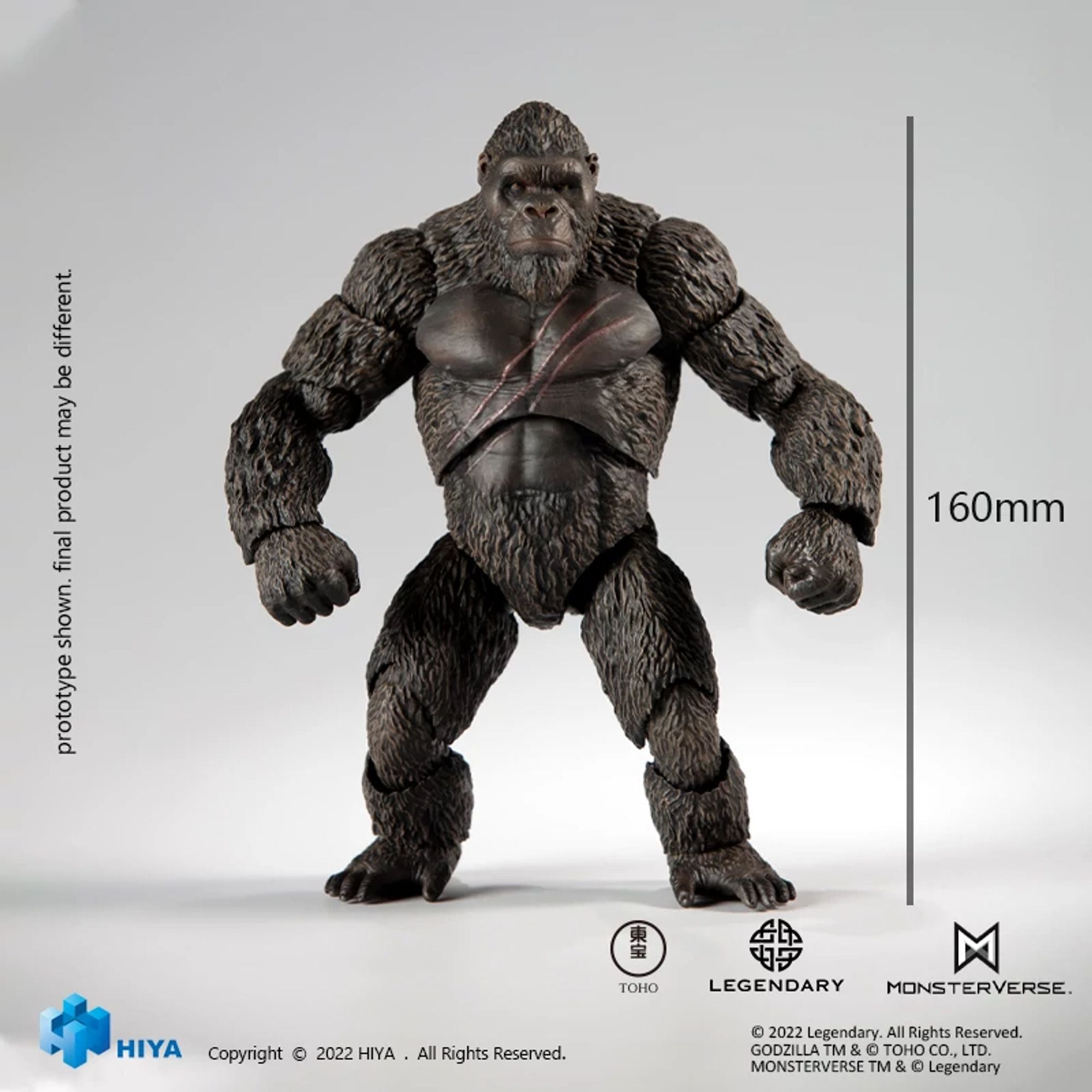 Hiya Toys Godzilla vs Kong Kong basic figure fantascienza