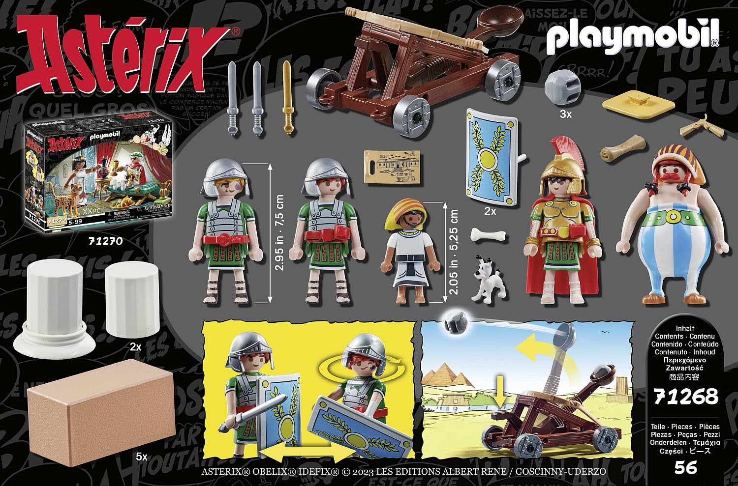 Playmobil Asterix 71268 Numerobis Battaglia Palazzo playset 56 pezzi