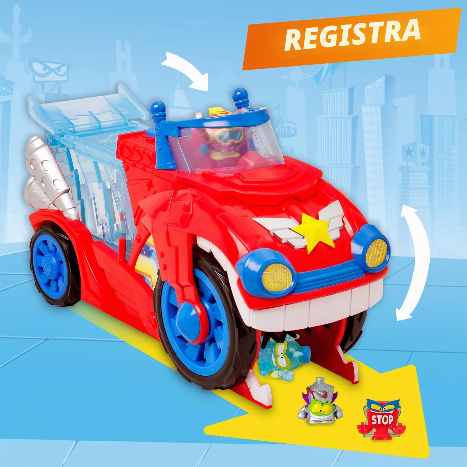 Superthings Guardians of Kazoom veicolo Bite Attack Doc Vroom
