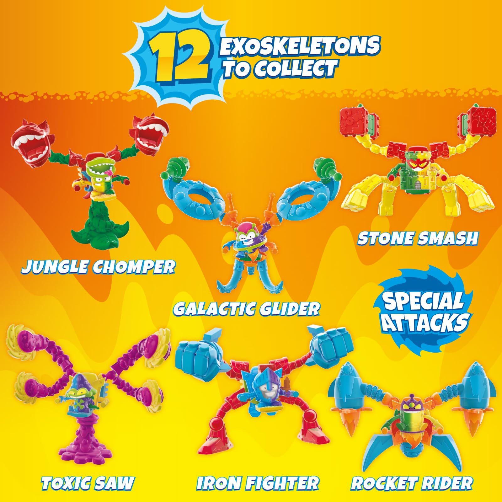Superthings Mutant Battle 12 Exoskeleton Figure Collezione
