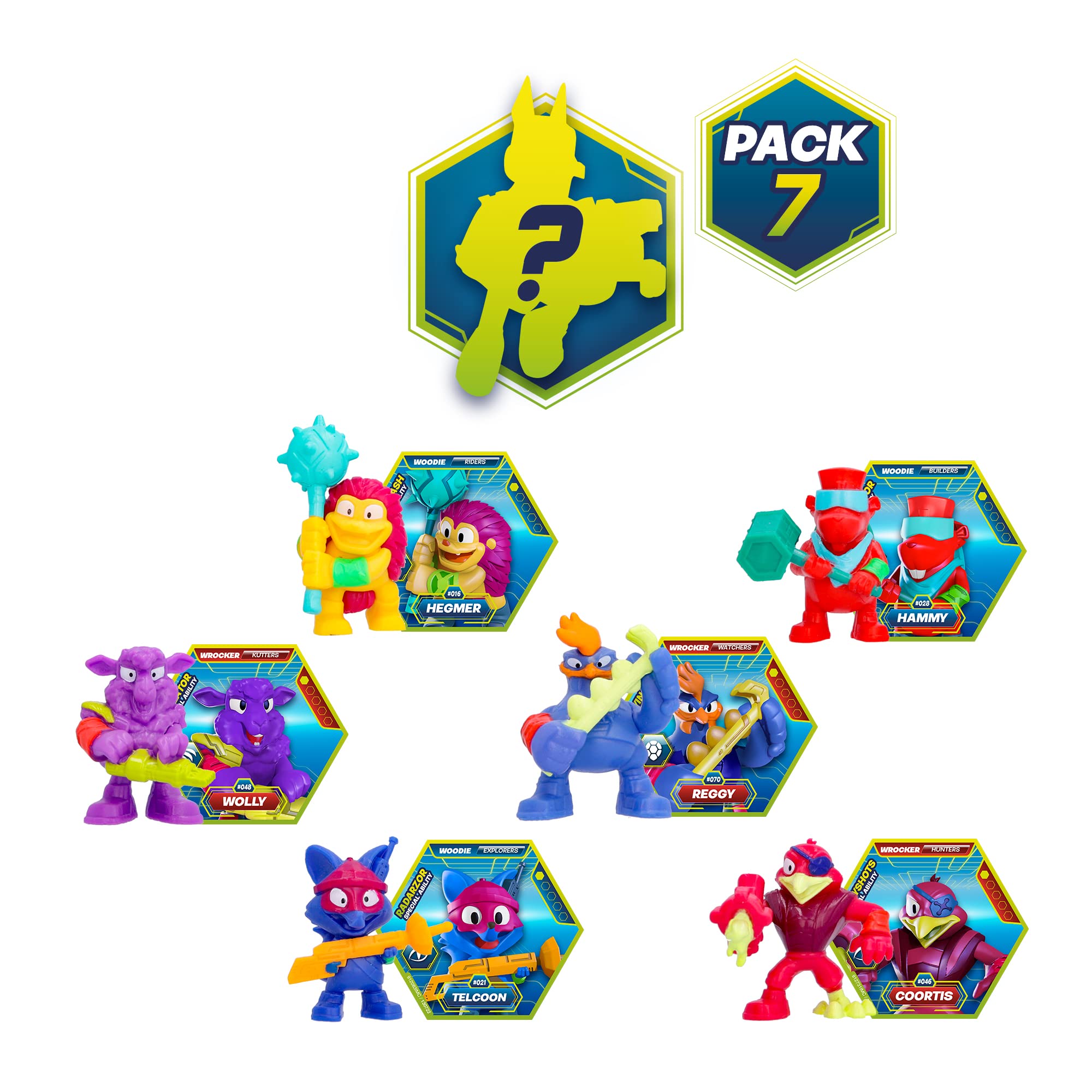 Metazells Pack 7 personaggi + 2 tronchi carte S1