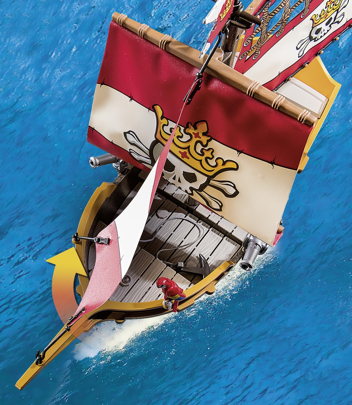 PLAYMOBIL Pirates 71418 nave pirata galleggiante con cannoni