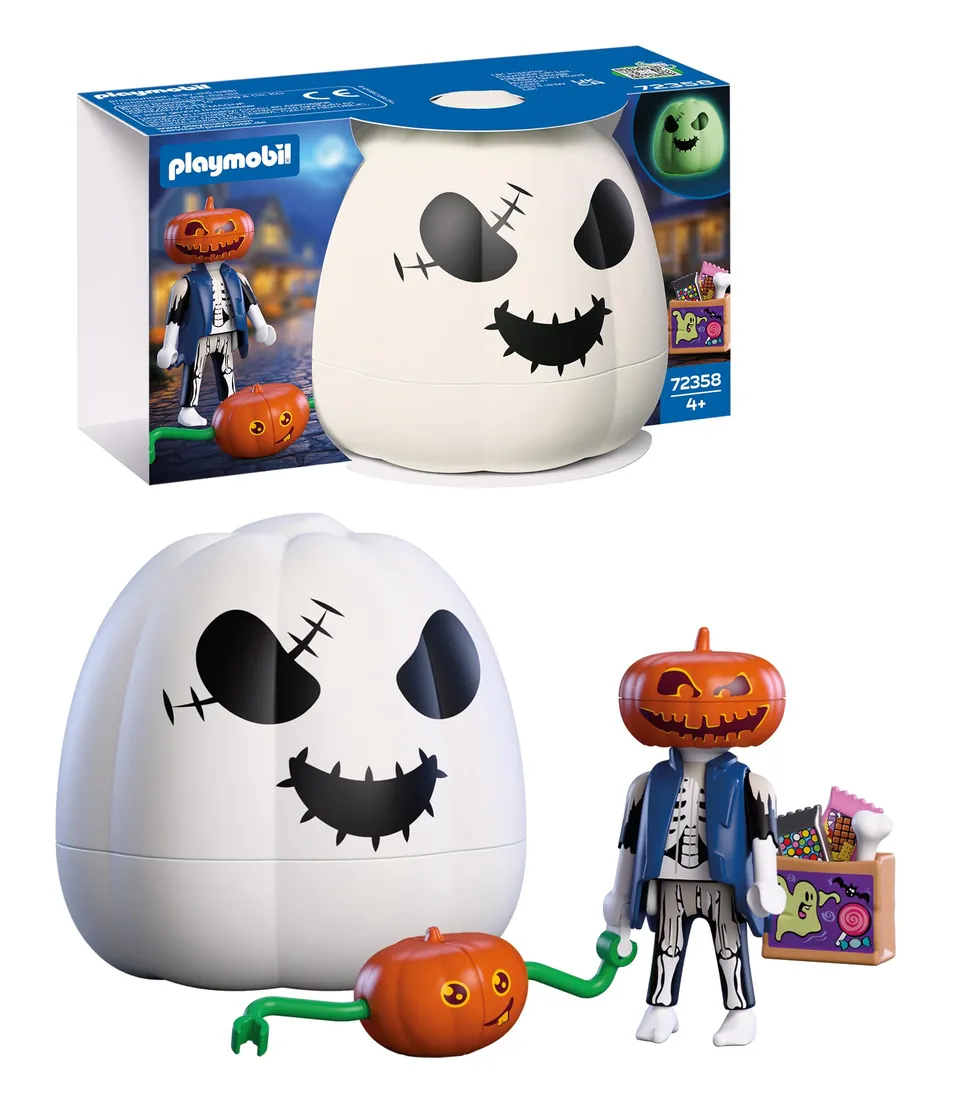 PLAYMOBIL Fantasy 72358 zucca Halloween testa di zucca luminosa