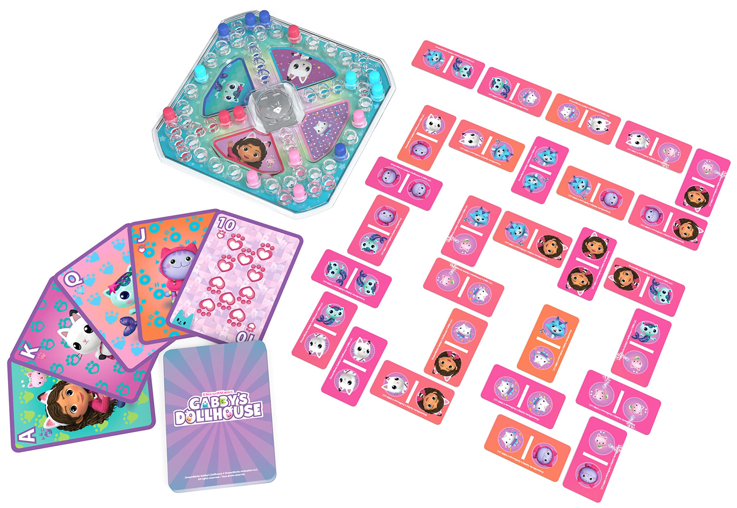 Spin Master Gabby Set 3 Giochi da Tavolo Casa Bambole 4+ Anni