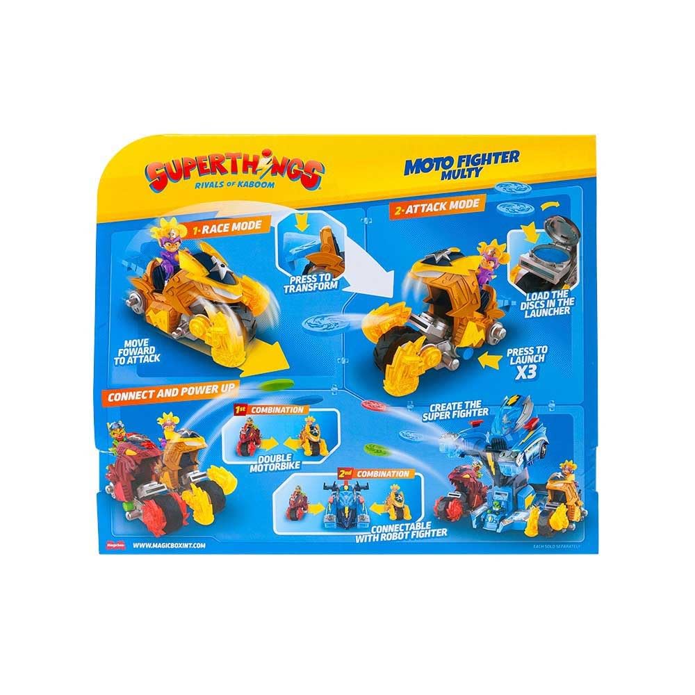 Superthings Guardians of Kazoom Moto Fighter Multy veicolo con figure