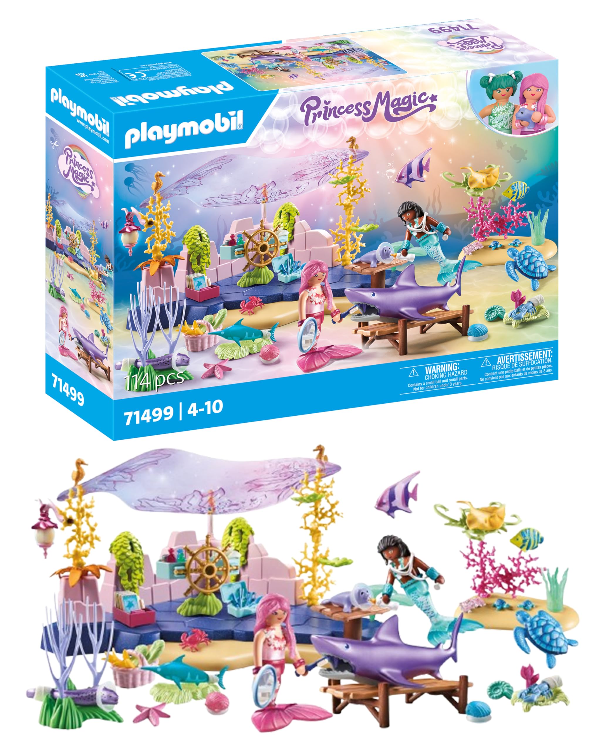 PLAYMOBIL Princess Magic 71501 Sirenetta con delfini