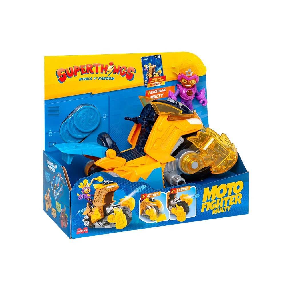 Superthings Guardians of Kazoom Moto Fighter Multy veicolo con figure
