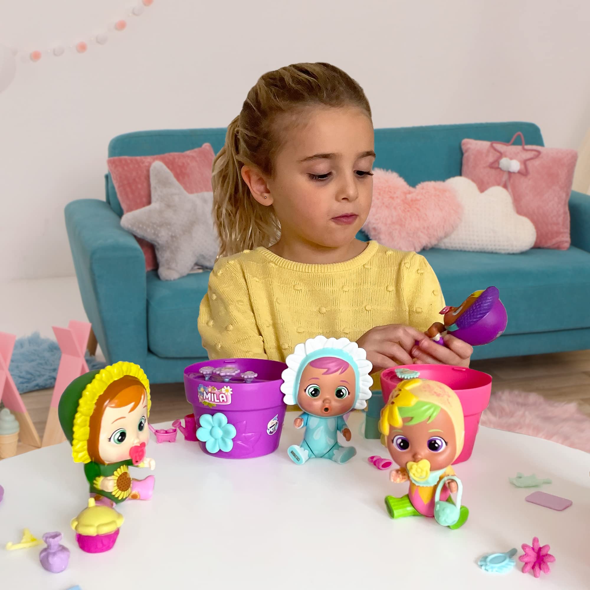 IMC Cry Babies Magic Tears Happy Flowers Mini Bambola Sorpresa
