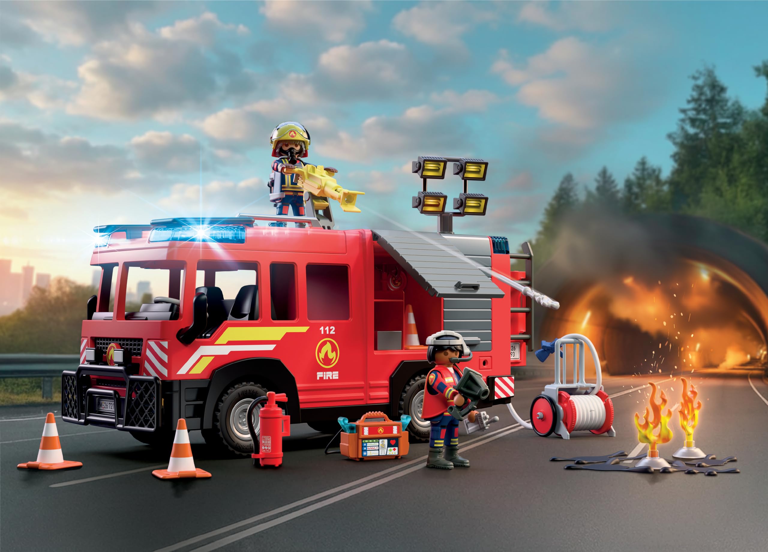 Playmobil City Action 72193 camion pompieri con luci e suoni