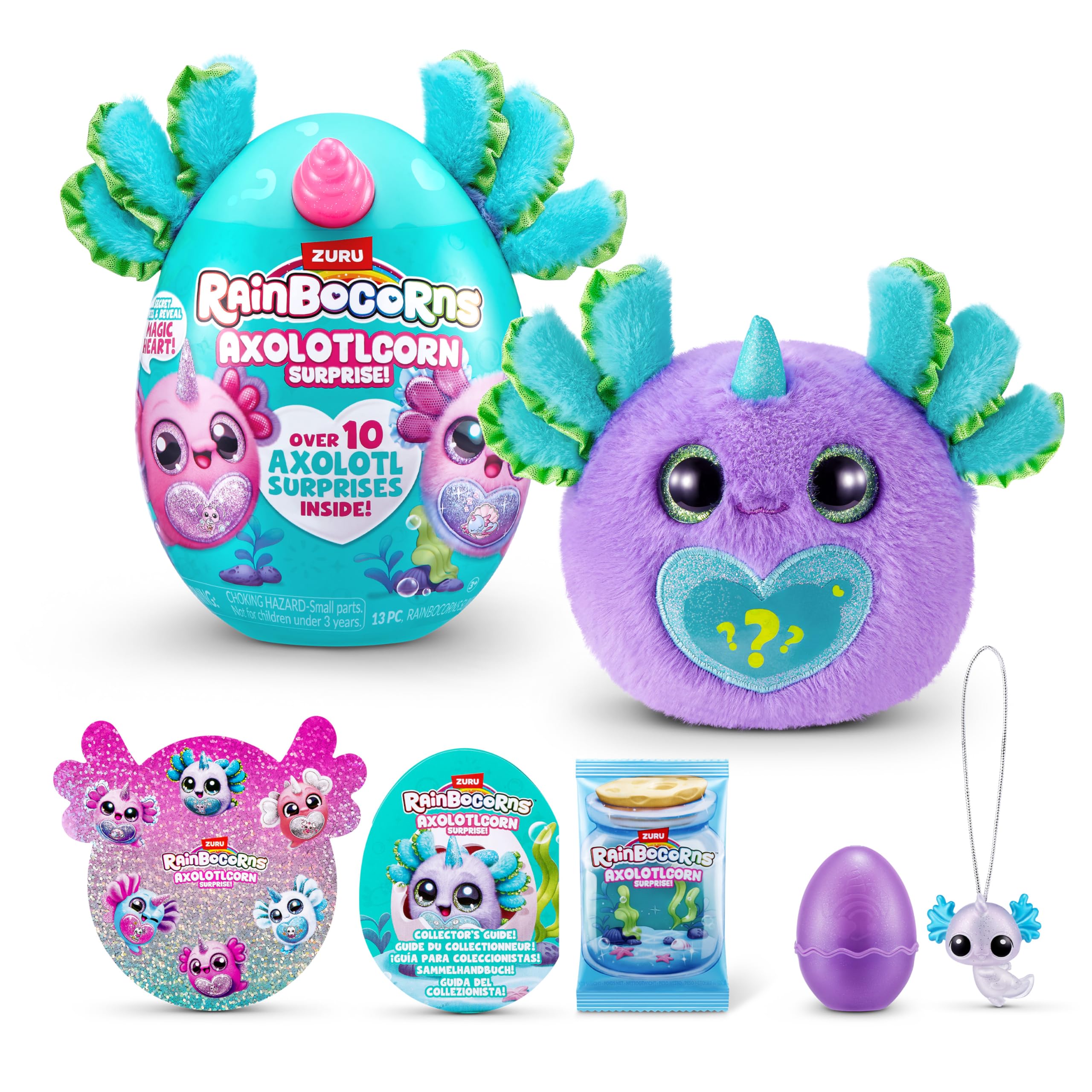 Rainbocorns Axolotlcorn Surprise Peluche Flowy con Sorprese