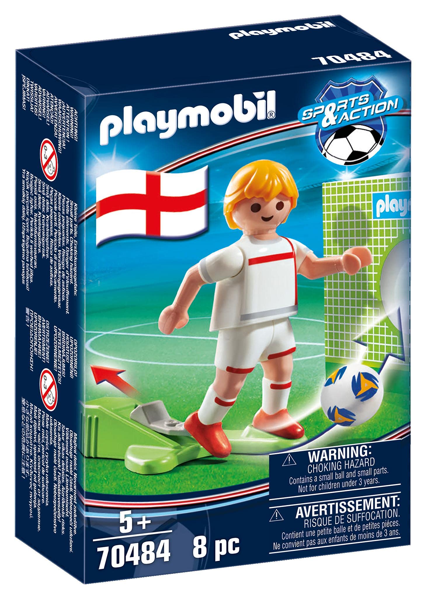 PLAYMOBIL Sports 70485 calciatore Italia con pallone 5 anni