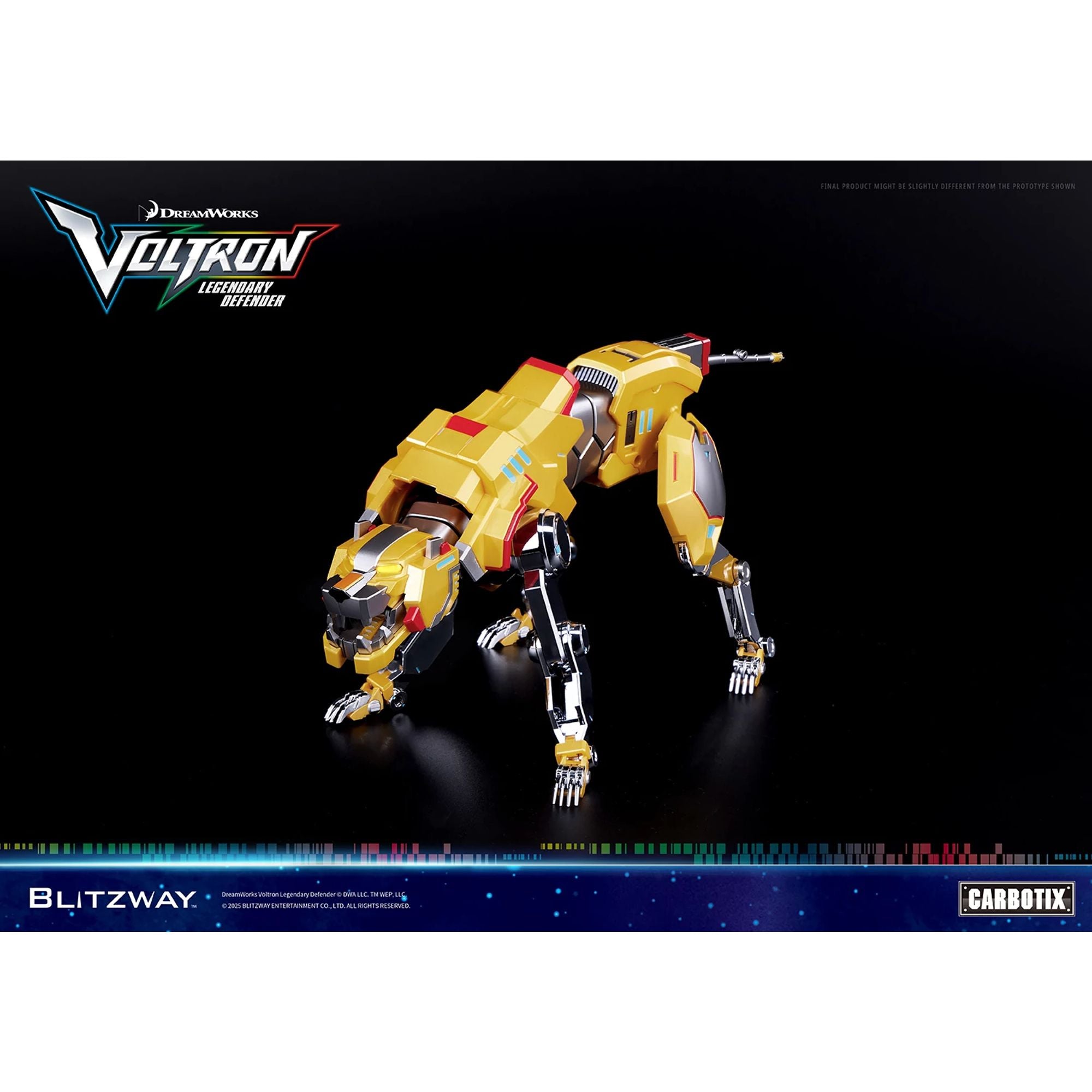 Blitzway Carbotix Voltron Legendary Defender action figure die-cast